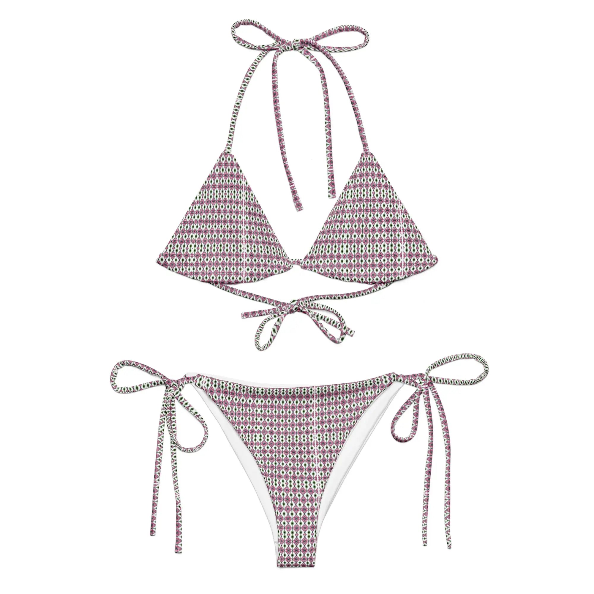 Green Diamonds | Eco-Friendly | String Bikini | TeeandTurtle | Sustainable
