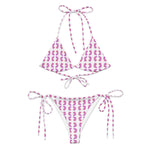 Pink Feather | Eco-Friendly | String Bikini | TeeandTurtle | Sustainable