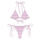 Pink Feather | Eco-Friendly | String Bikini | TeeandTurtle | Sustainable