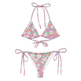 Waves of Flowers | Eco-Friendly | String Bikini | TeeandTurtle | Sustainable