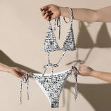 Black Garden | Eco-Friendly | String Bikini | TeeandTurtle | Sustainable