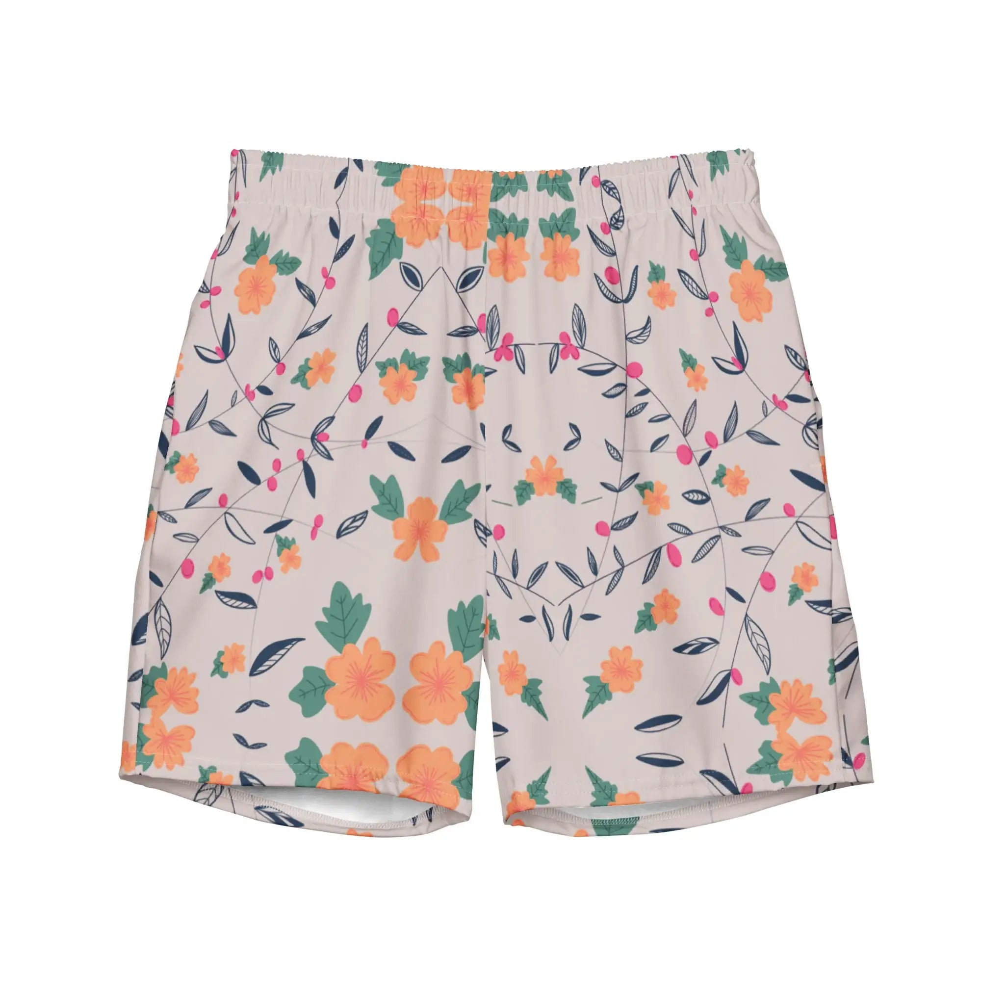 Floral Vines | Eco-Friendly | Swim Shorts | TeeandTurtle | Sustainable