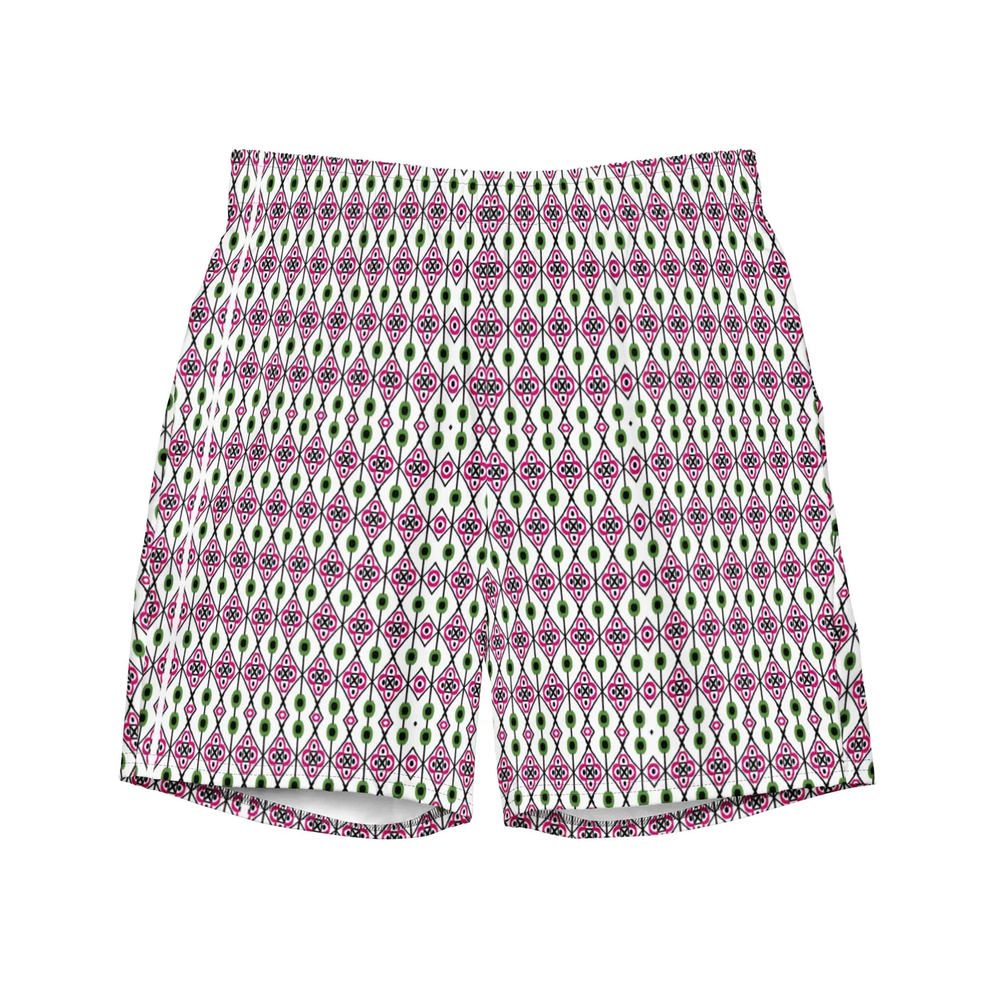 Green Diamonds | Eco-Friendly | Swim Shorts | TeeandTurtle | Sustainable