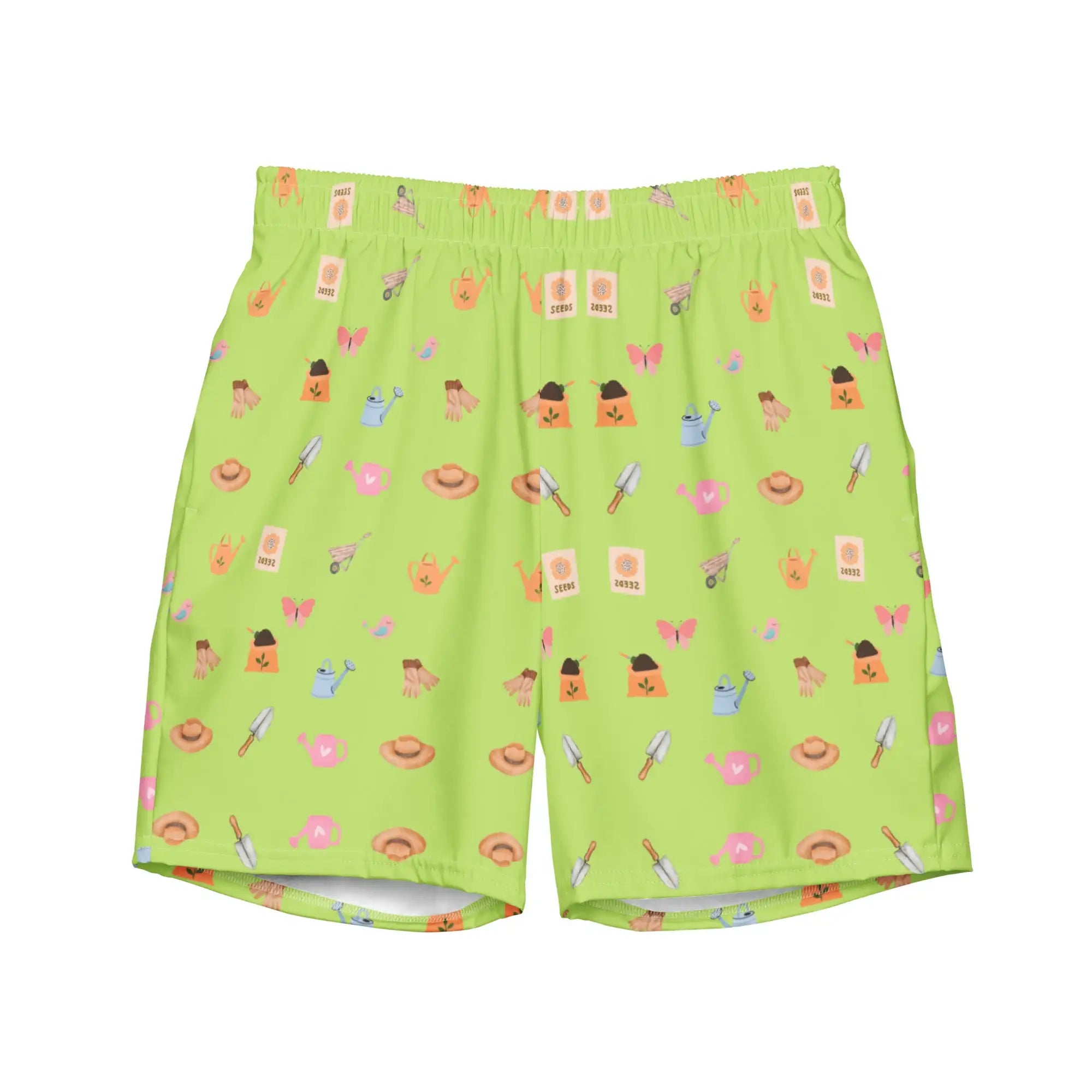 Green Garden Tools | Eco-Friendly | Swim Shorts | TeeandTurtle | Sustainable
