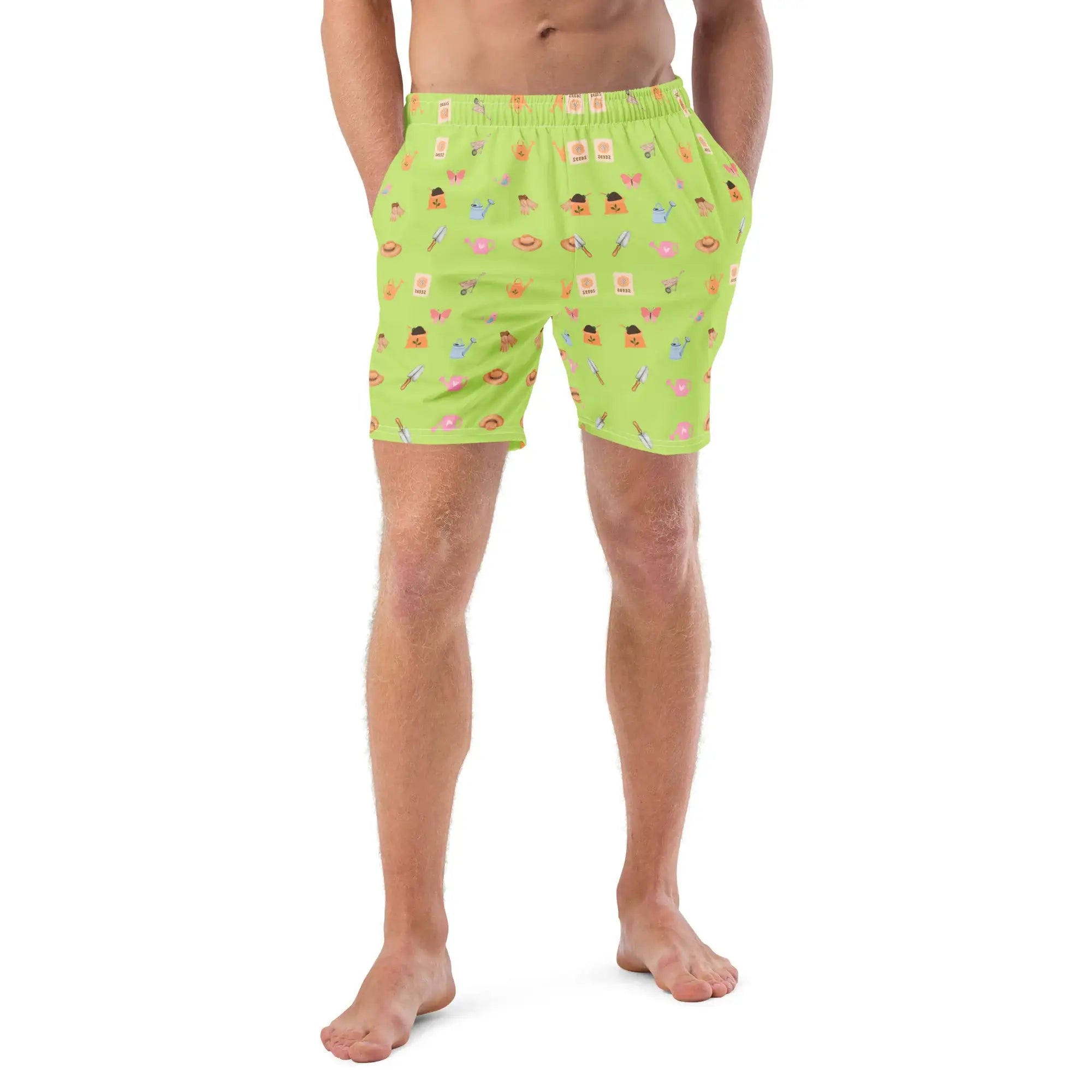 Green Garden Tools | Eco-Friendly | Swim Shorts | TeeandTurtle | Sustainable
