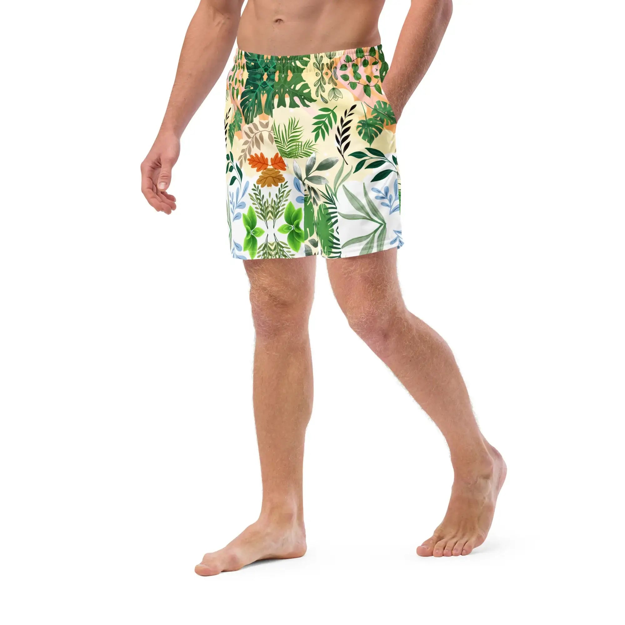 Boho Floral | Eco-Friendly | Swim Shorts | TeeandTurtle | Sustainable