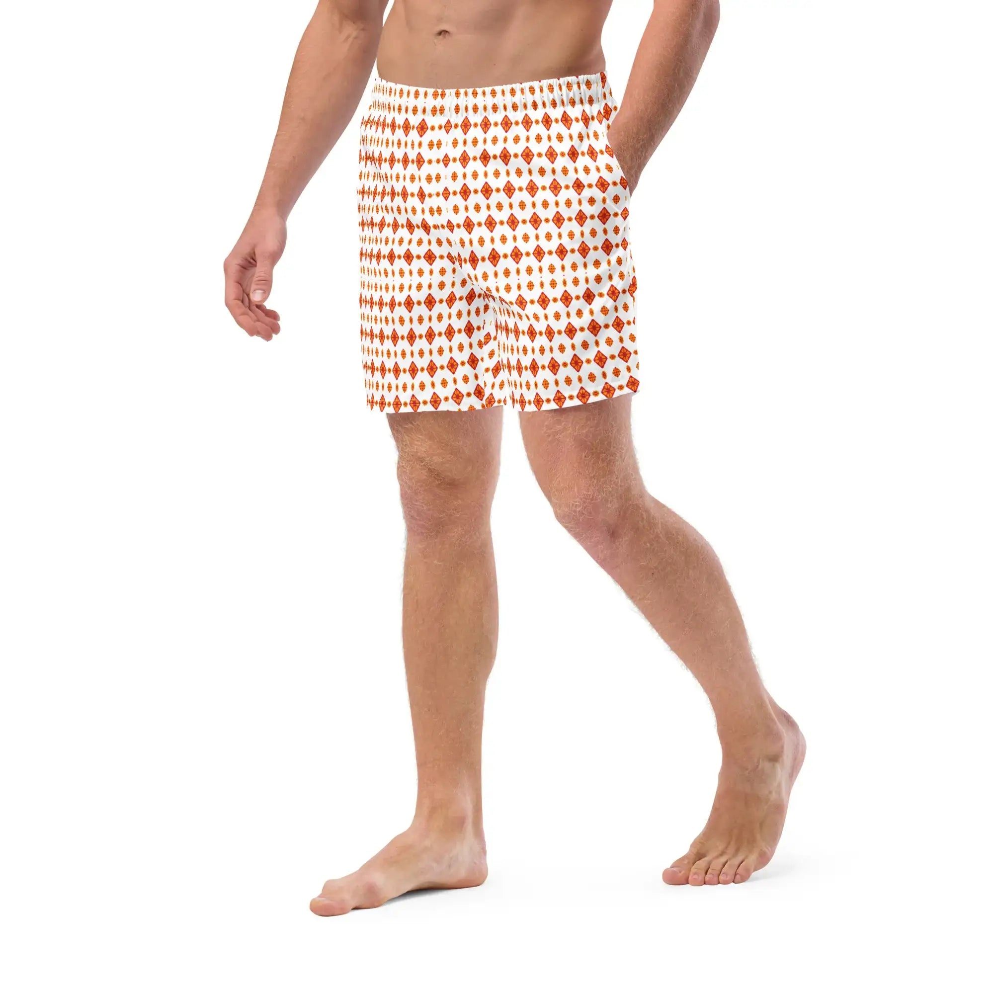 Orange Batik | Eco-Friendly | Swim Shorts | TeeandTurtle | Sustainable