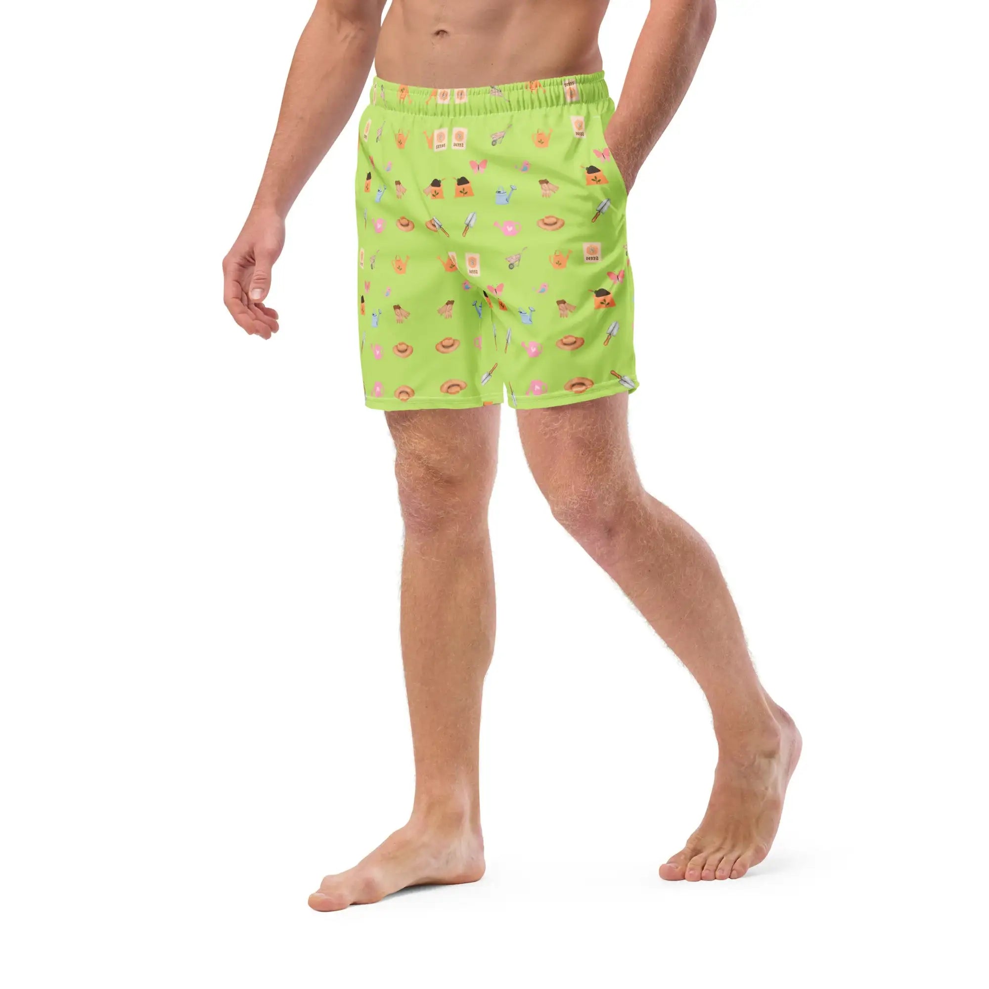 Green Garden Tools | Eco-Friendly | Swim Shorts | TeeandTurtle | Sustainable