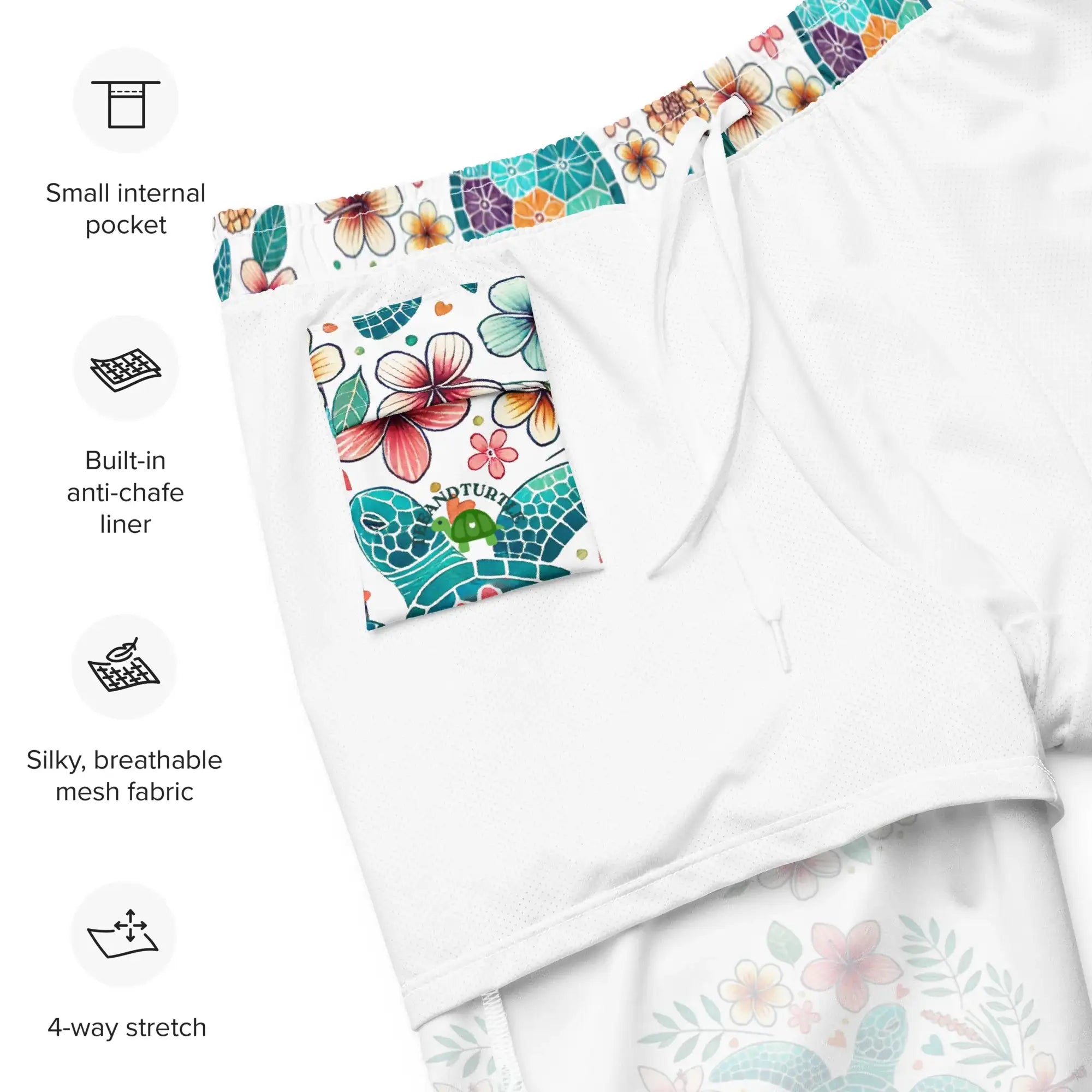 Sea Turtle | Eco-Friendly | Swim Shorts | TeeandTurtle | Sustainable
