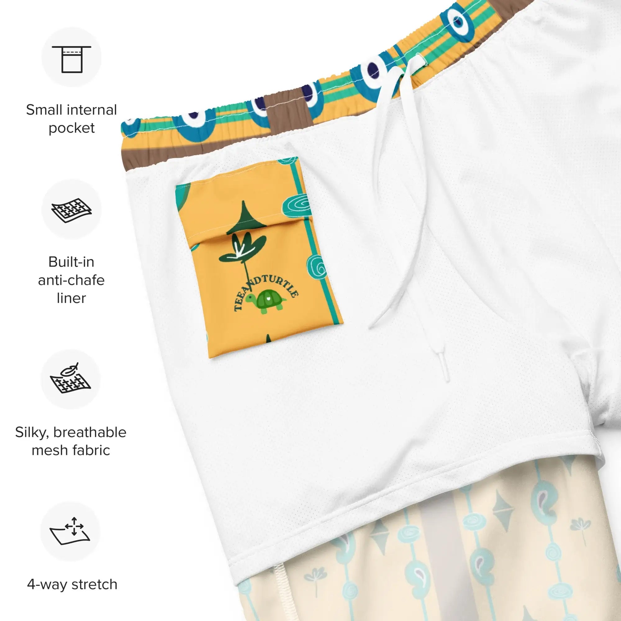 Blue Mangos | Eco-Friendly | Swim Shorts | TeeandTurtle | Sustainable