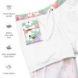 Waves Of Flowers | Eco-Friendly | Swim Shorts | TeeandTurtle | Sustainable