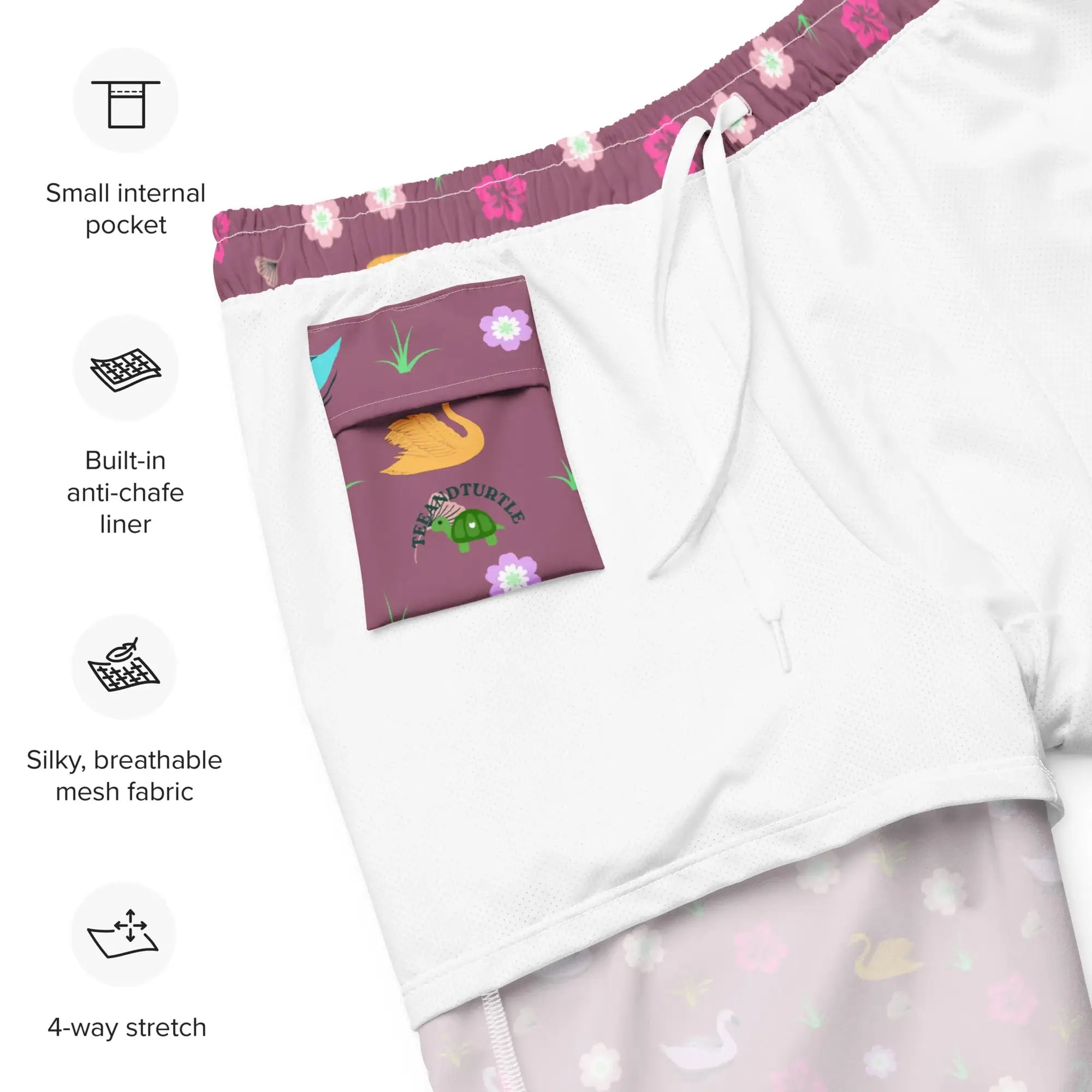Lake Fantacy | Eco-Friendly | Swim Shorts | TeeandTurtle | Sustainable