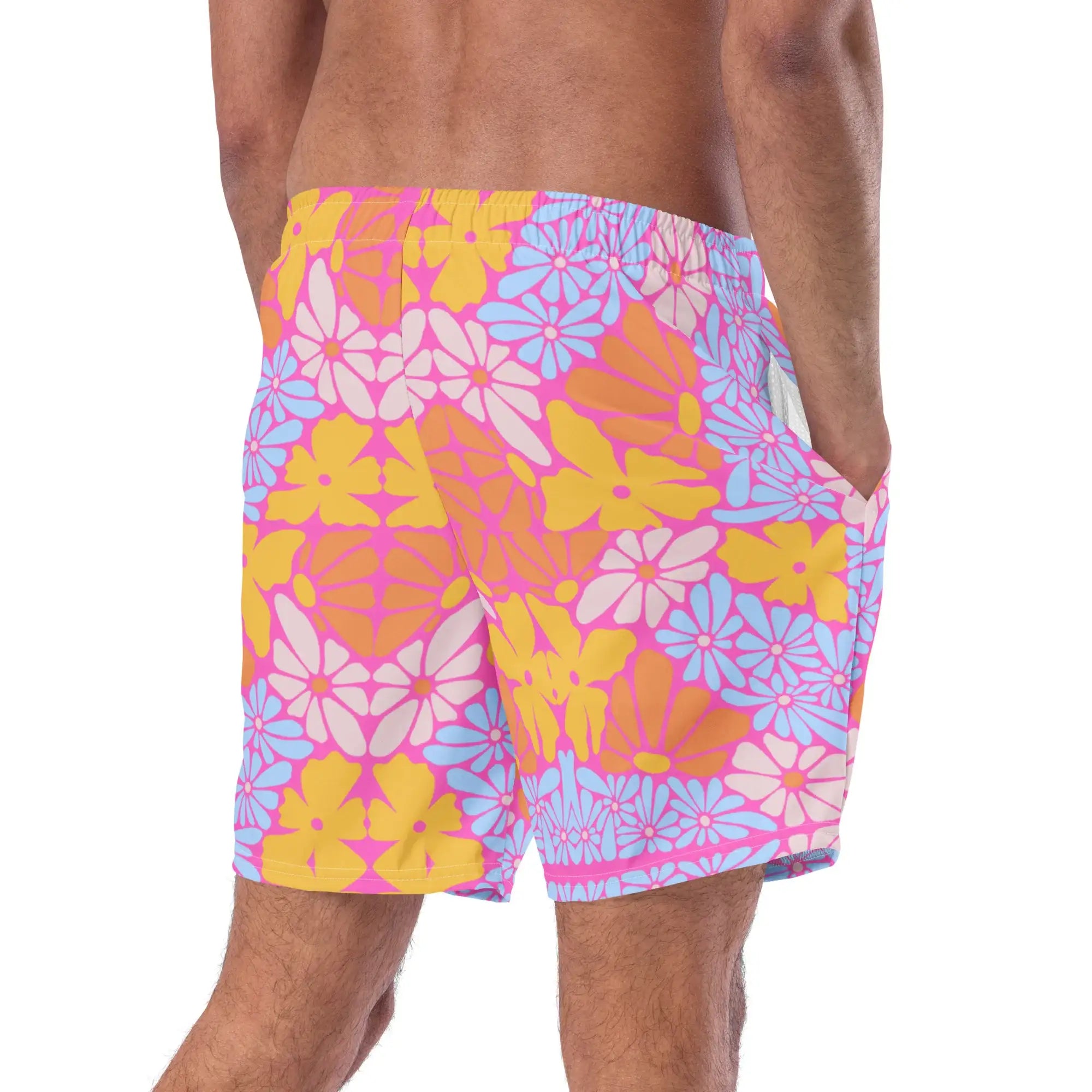 Bright Floral | Eco-Friendly | Swim Shorts | TeeandTurtle | Sustainable