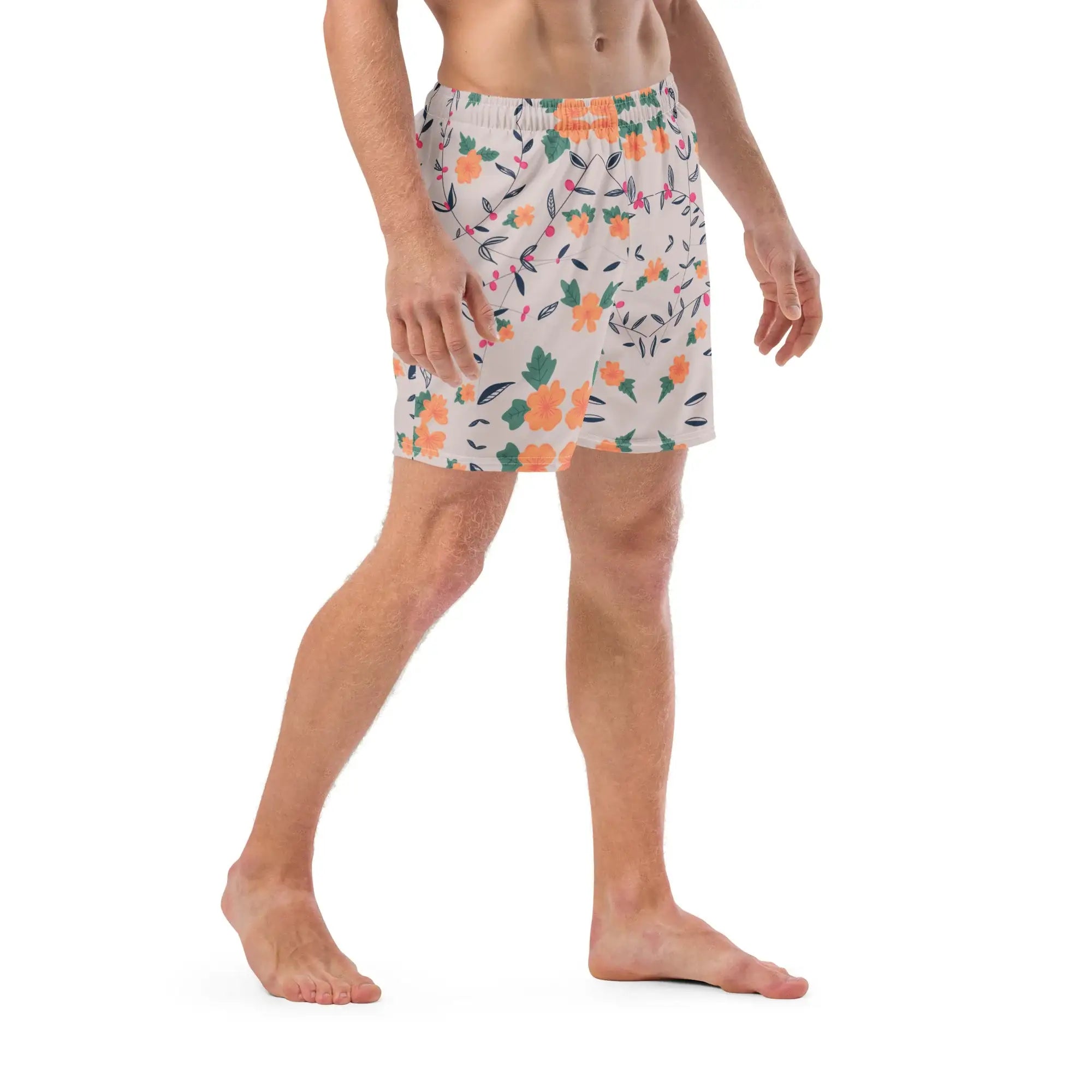 Floral Vines | Eco-Friendly | Swim Shorts | TeeandTurtle | Sustainable