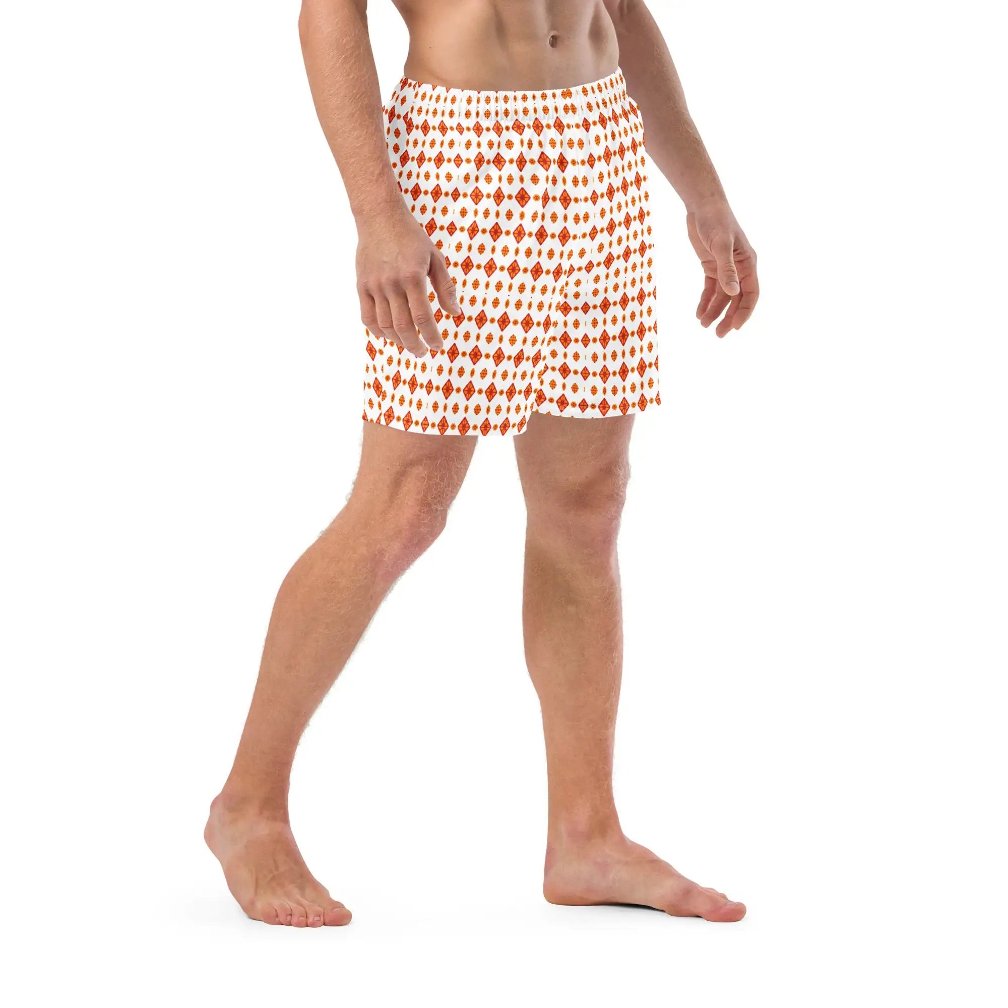 Orange Batik | Eco-Friendly | Swim Shorts | TeeandTurtle | Sustainable