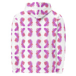 Pink Feather | Eco-Friendly | Premium Pattern Hoodie | TeeandTurtle | Sustainable