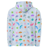 Flying Umbrella | Eco-Friendly | Premium Pattern Hoodie | TeeandTurtle | Sustainable