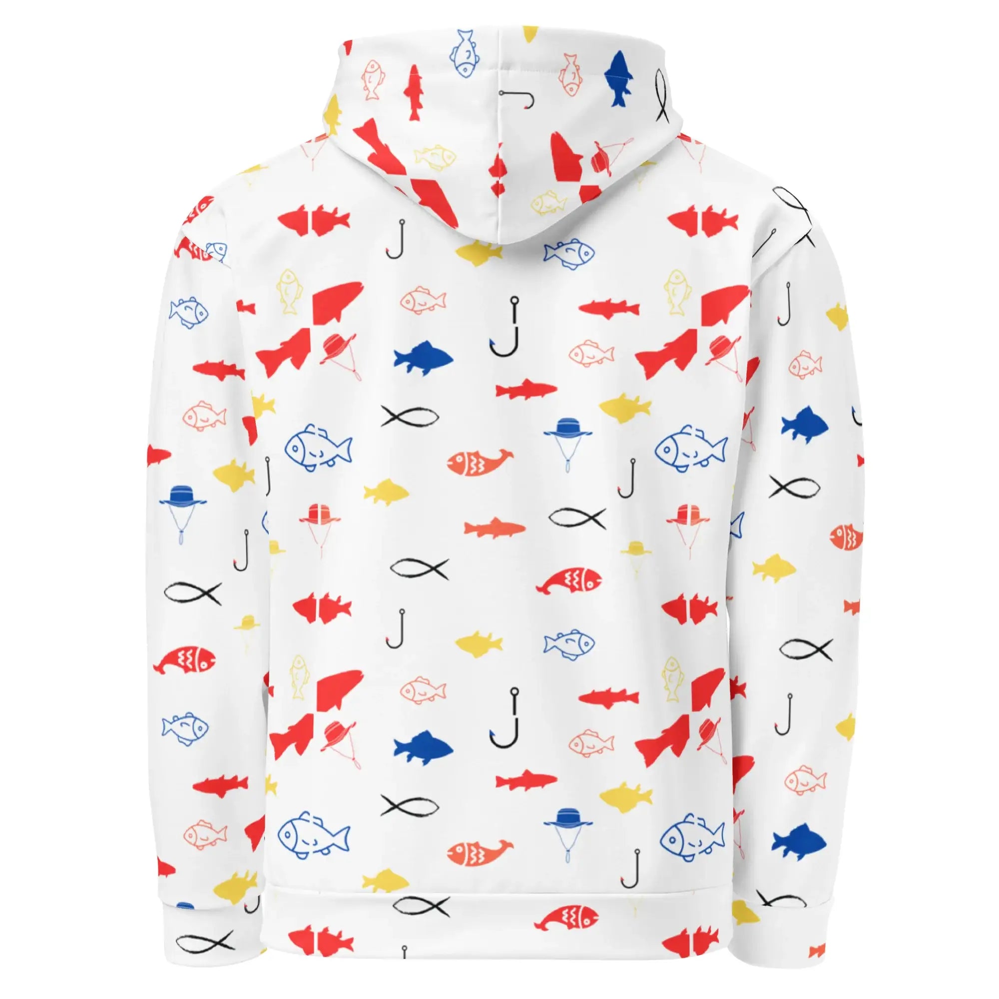 Fish Fiesta | Eco-Friendly | Premium Pattern Hoodie | TeeandTurtle | Sustainable