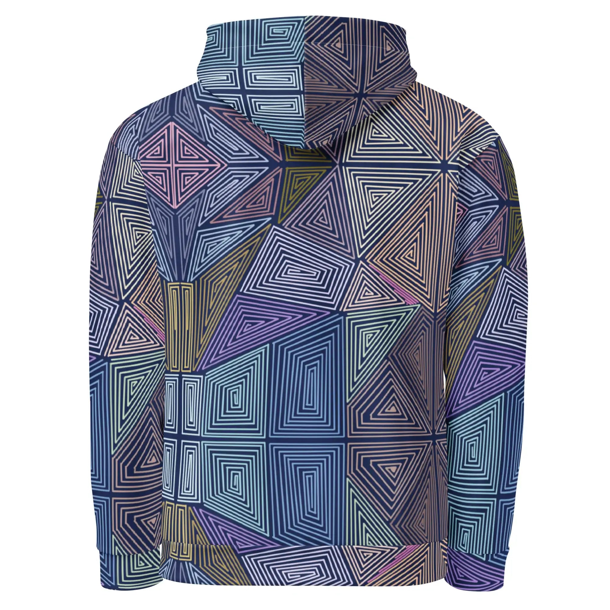 Dizzy Block | Eco-Friendly | Premium Pattern Hoodie | TeeandTurtle | Sustainable