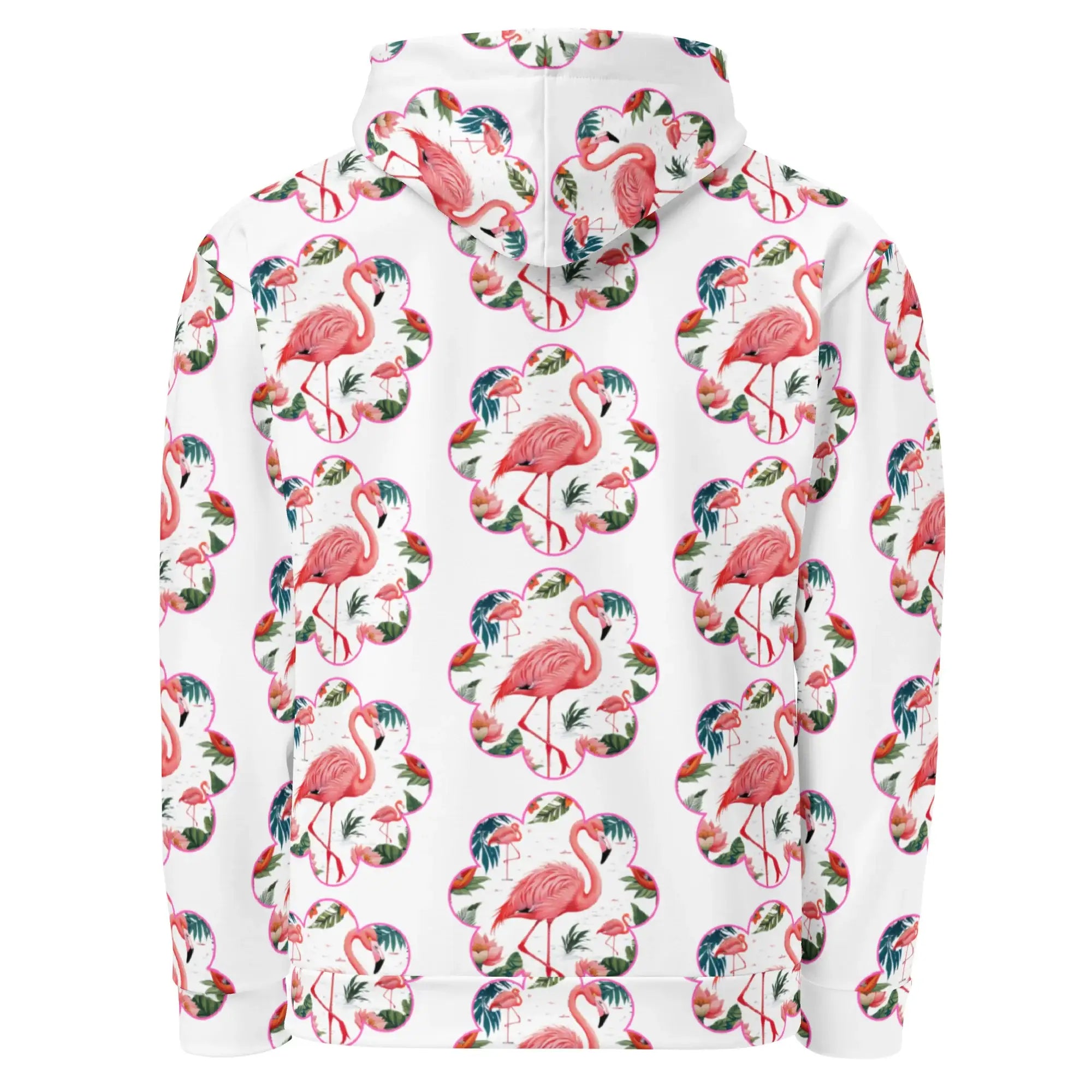 Flamingos | Eco-Friendly | Premium Pattern Hoodie | TeeandTurtle | Sustainable