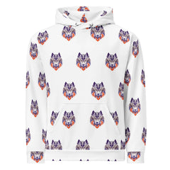 Flare Wolf | Eco-Friendly | Premium Pattern Hoodie | TeeandTurtle | Sustainable