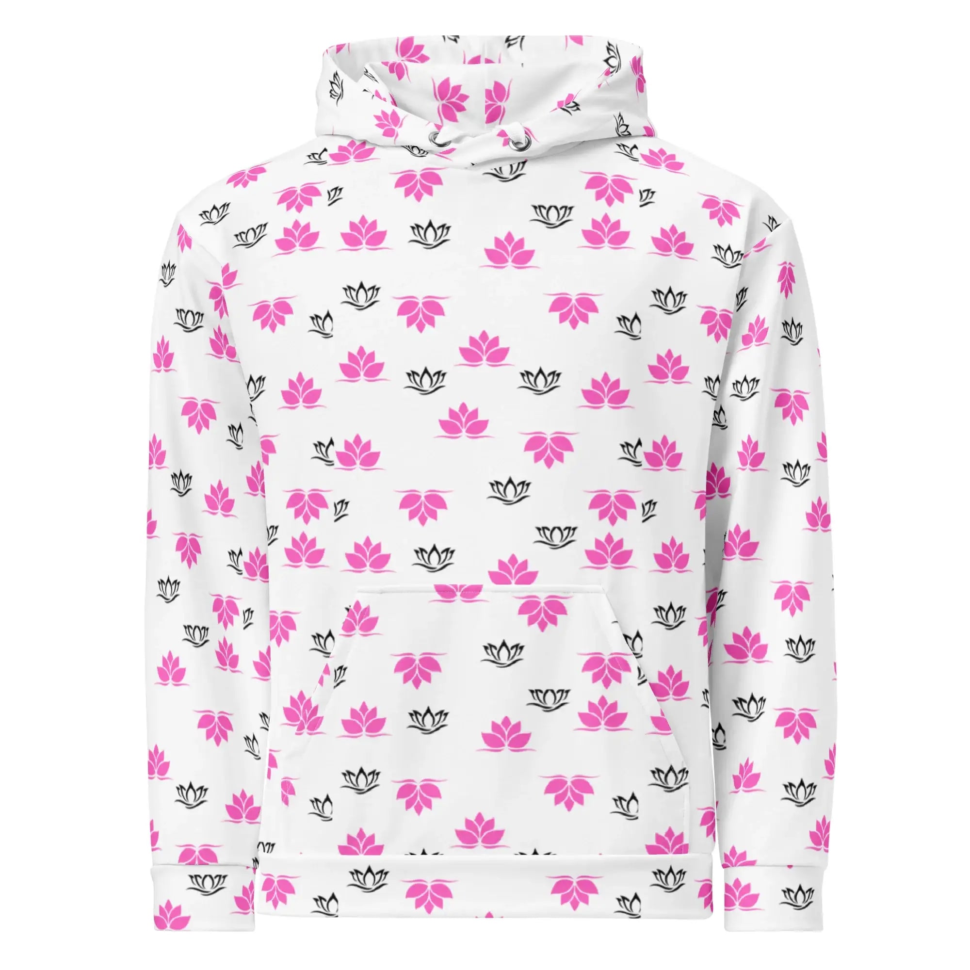 Lotus Transparent | Eco-Friendly | Premium Pattern Hoodie | TeeandTurtle | Sustainable