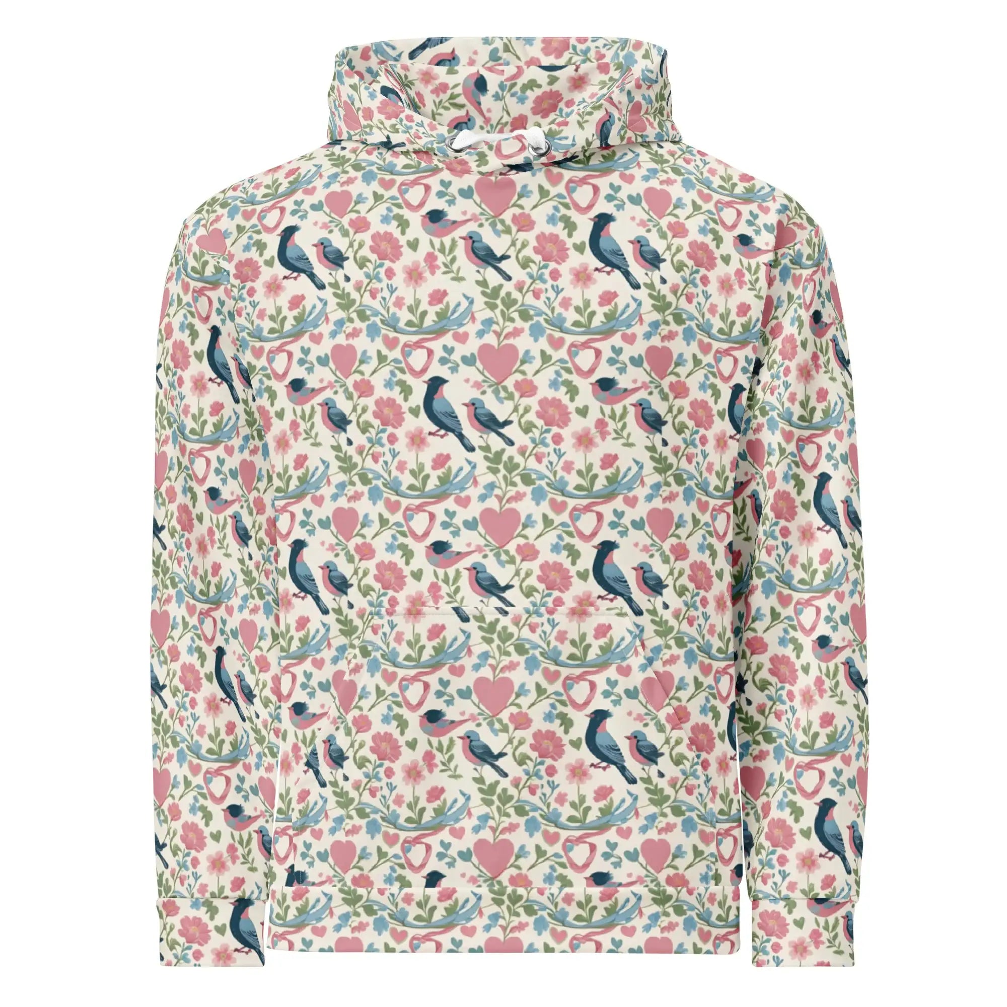 Birds Garden | Eco-Friendly | Premium Pattern Hoodie | TeeandTurtle | Sustainable