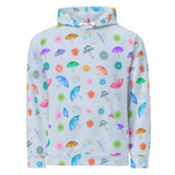Flying Umbrella | Eco-Friendly | Premium Pattern Hoodie | TeeandTurtle | Sustainable