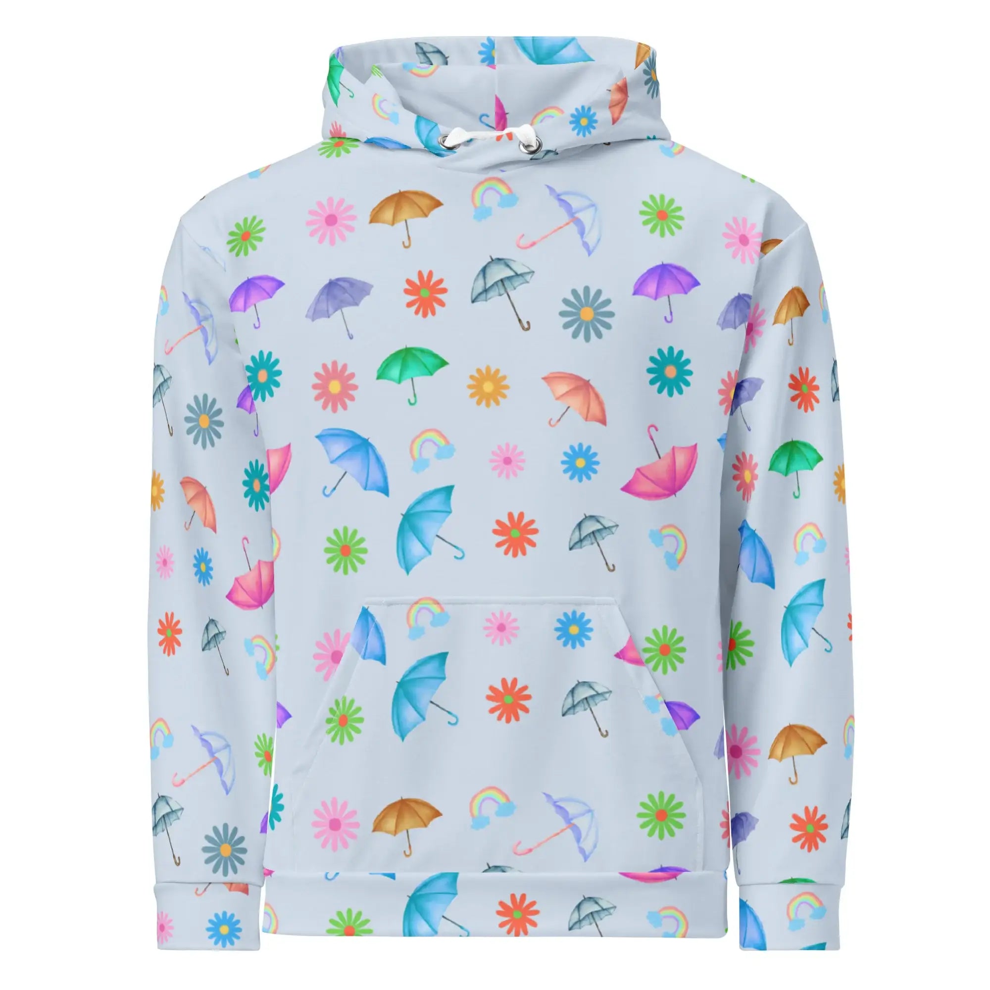 Flying Umbrella | Eco-Friendly | Premium Pattern Hoodie | TeeandTurtle | Sustainable