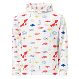 Fish Fiesta | Eco-Friendly | Premium Pattern Hoodie | TeeandTurtle | Sustainable