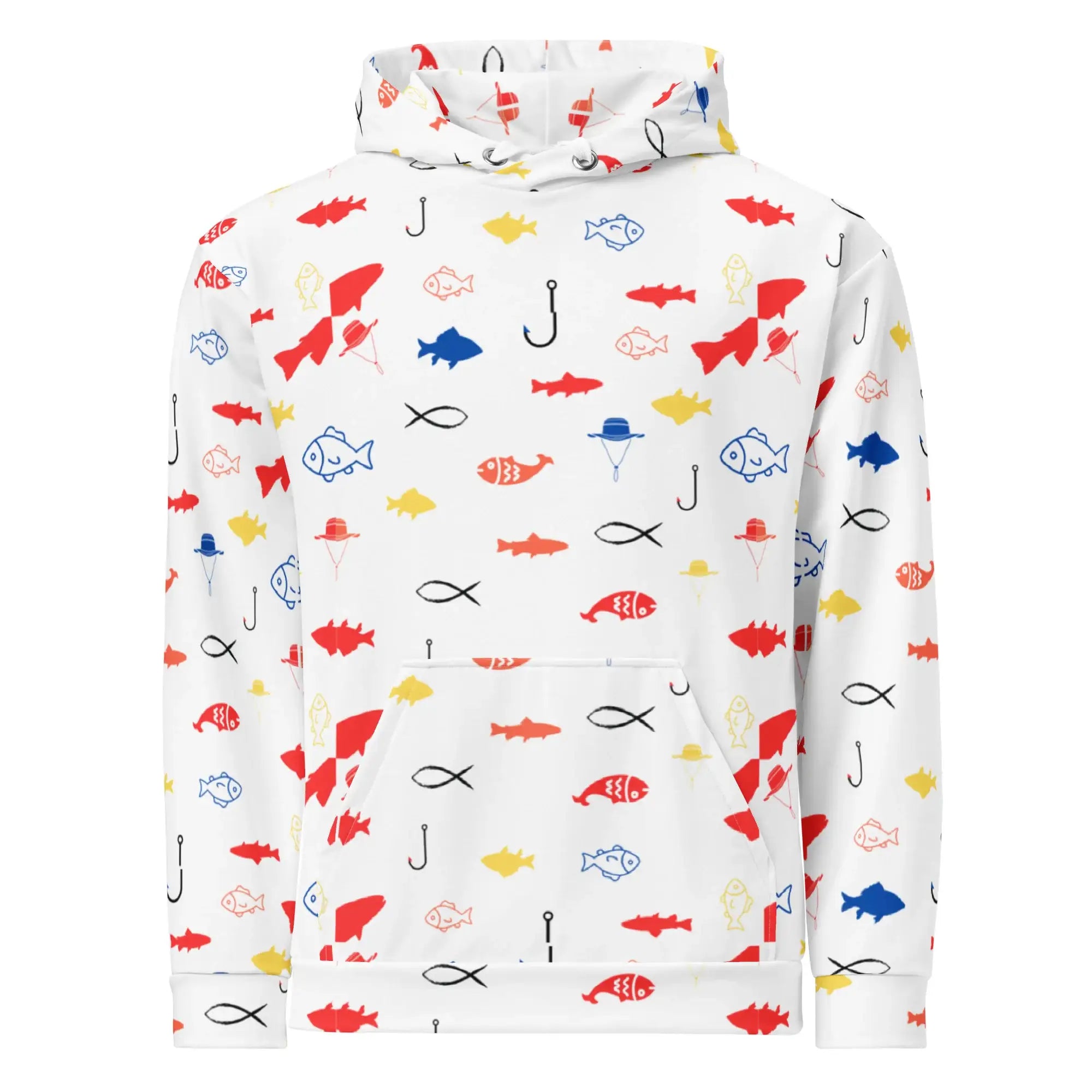 Fish Fiesta | Eco-Friendly | Premium Pattern Hoodie | TeeandTurtle | Sustainable