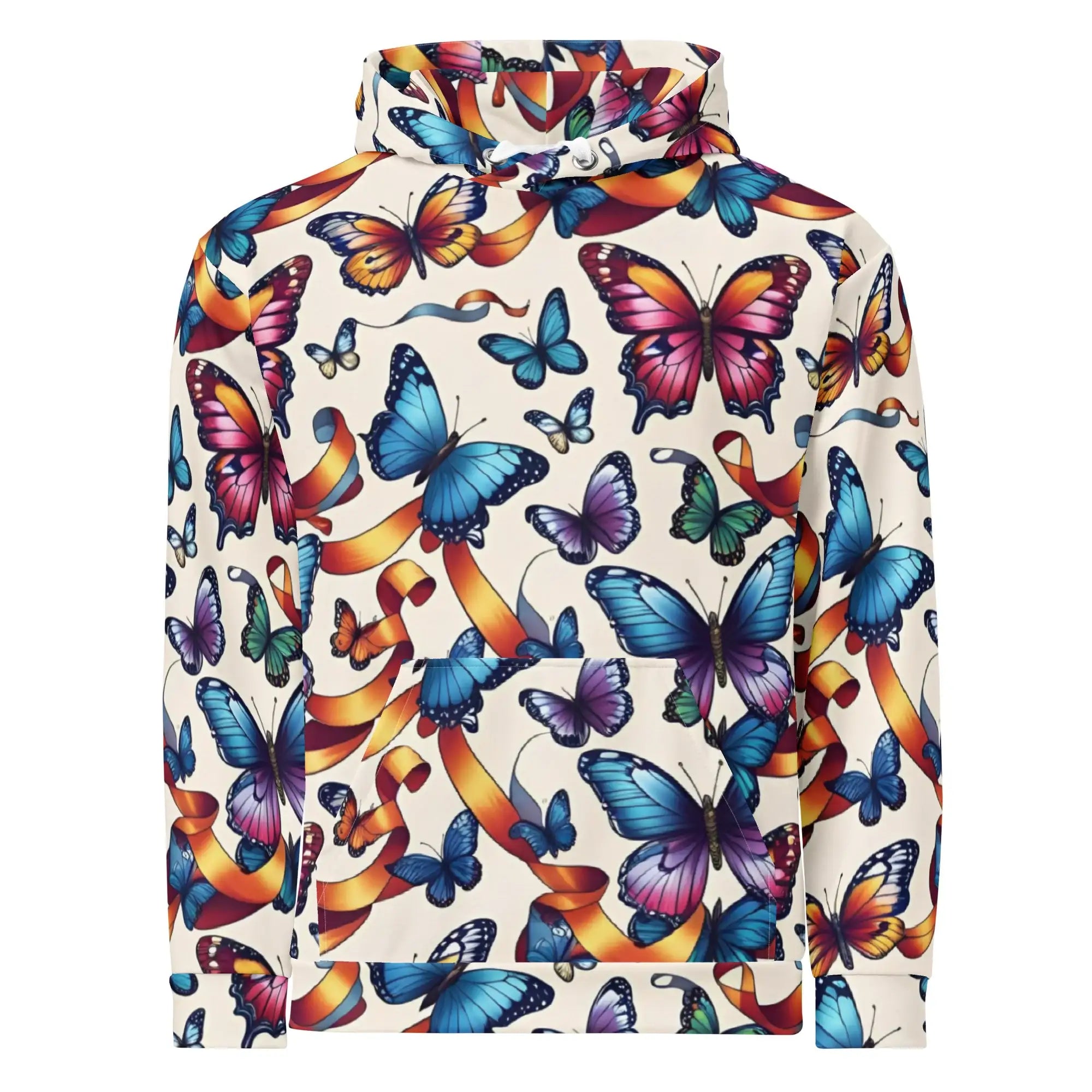 Butterfly Party | Eco-Friendly | Premium Pattern Hoodie | TeeandTurtle | Sustainable