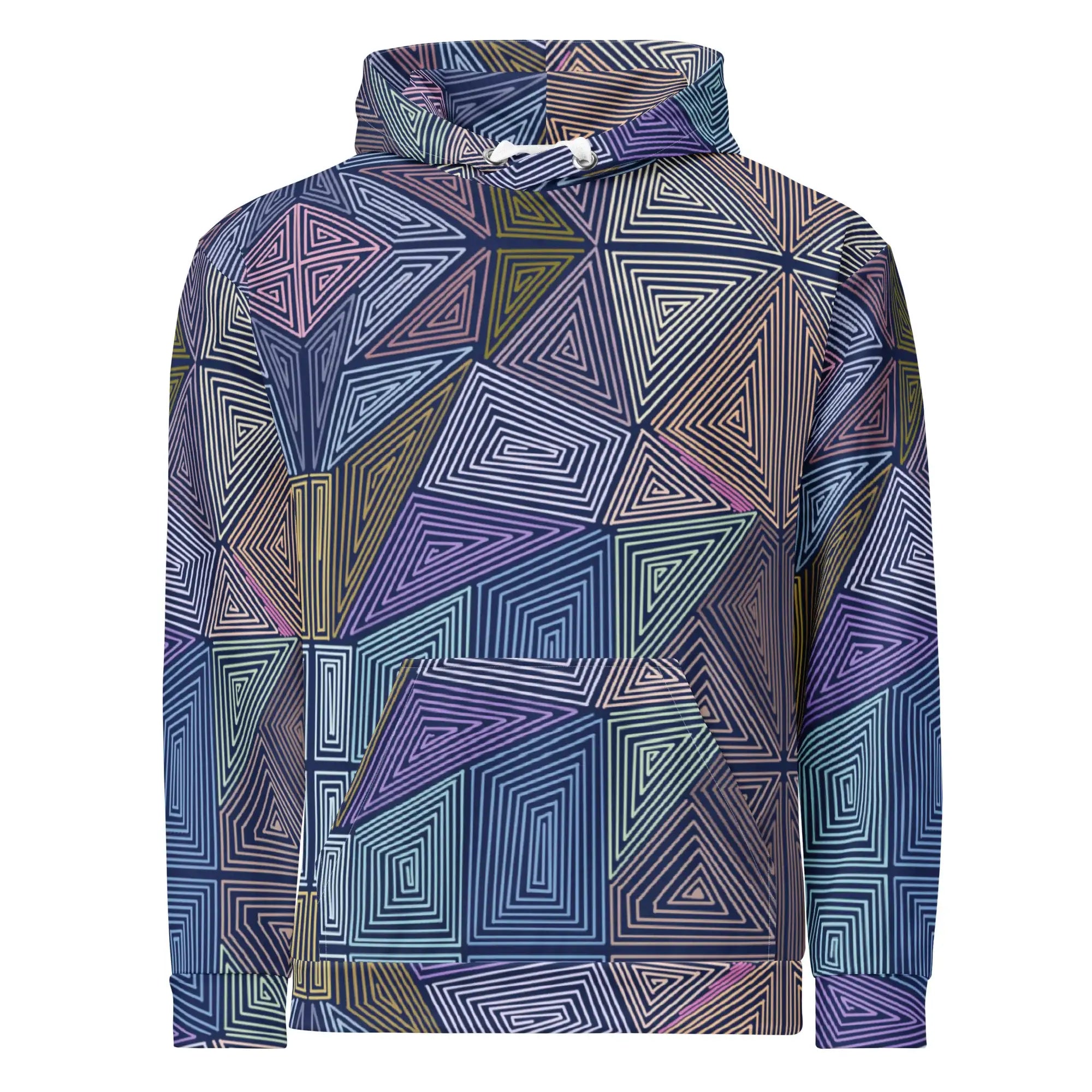 Dizzy Block | Eco-Friendly | Premium Pattern Hoodie | TeeandTurtle | Sustainable