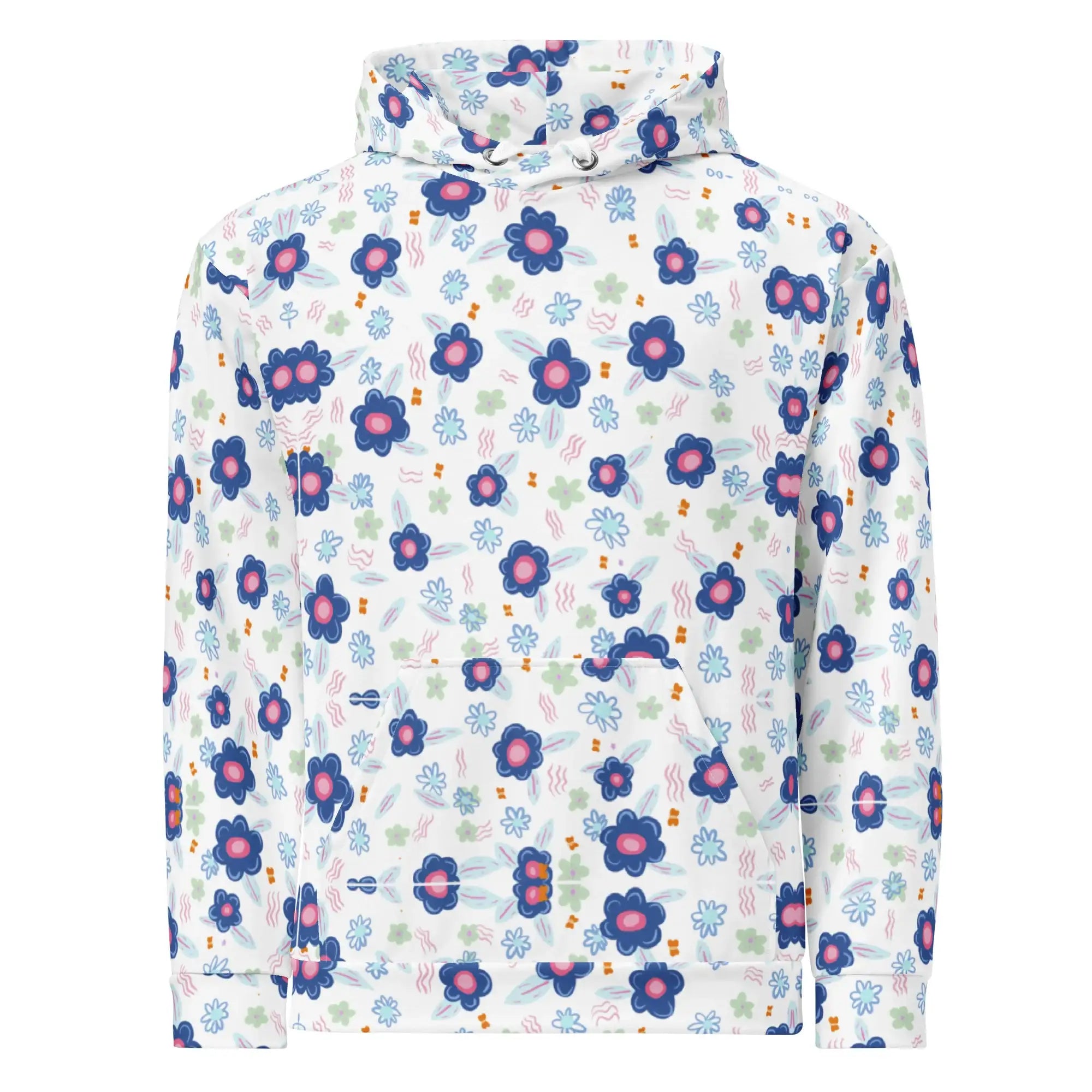 Blue Drops | Eco-Friendly | Premium Pattern Hoodie | TeeandTurtle | Sustainable
