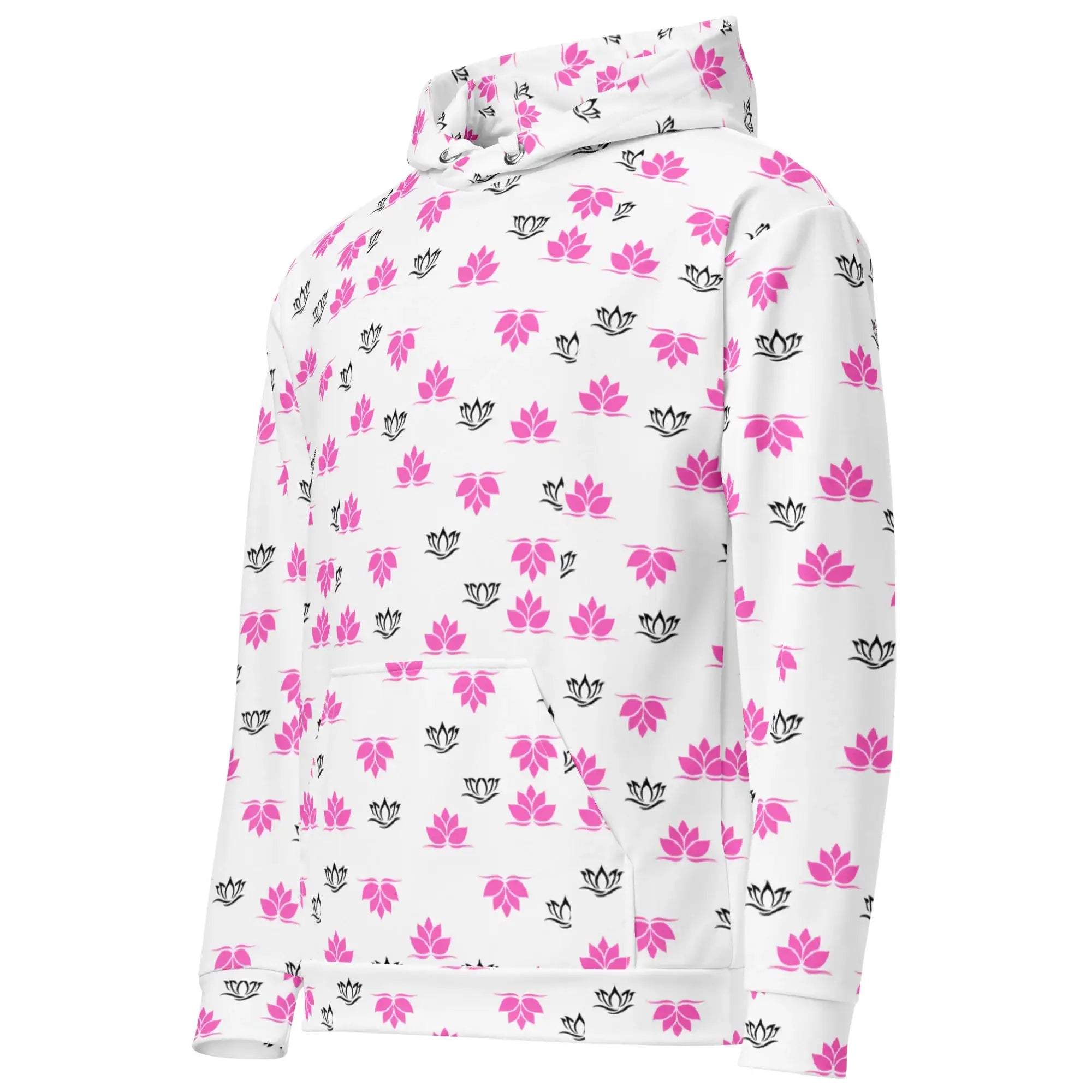 Lotus Transparent | Eco-Friendly | Premium Pattern Hoodie | TeeandTurtle | Sustainable
