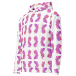 Pink Feather | Eco-Friendly | Premium Pattern Hoodie | TeeandTurtle | Sustainable