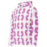 Pink Feather | Eco-Friendly | Premium Pattern Hoodie | TeeandTurtle | Sustainable
