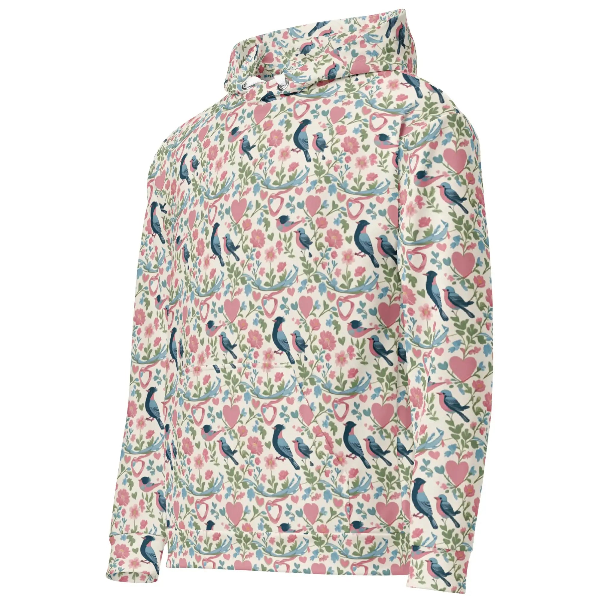 Birds Garden | Eco-Friendly | Premium Pattern Hoodie | TeeandTurtle | Sustainable