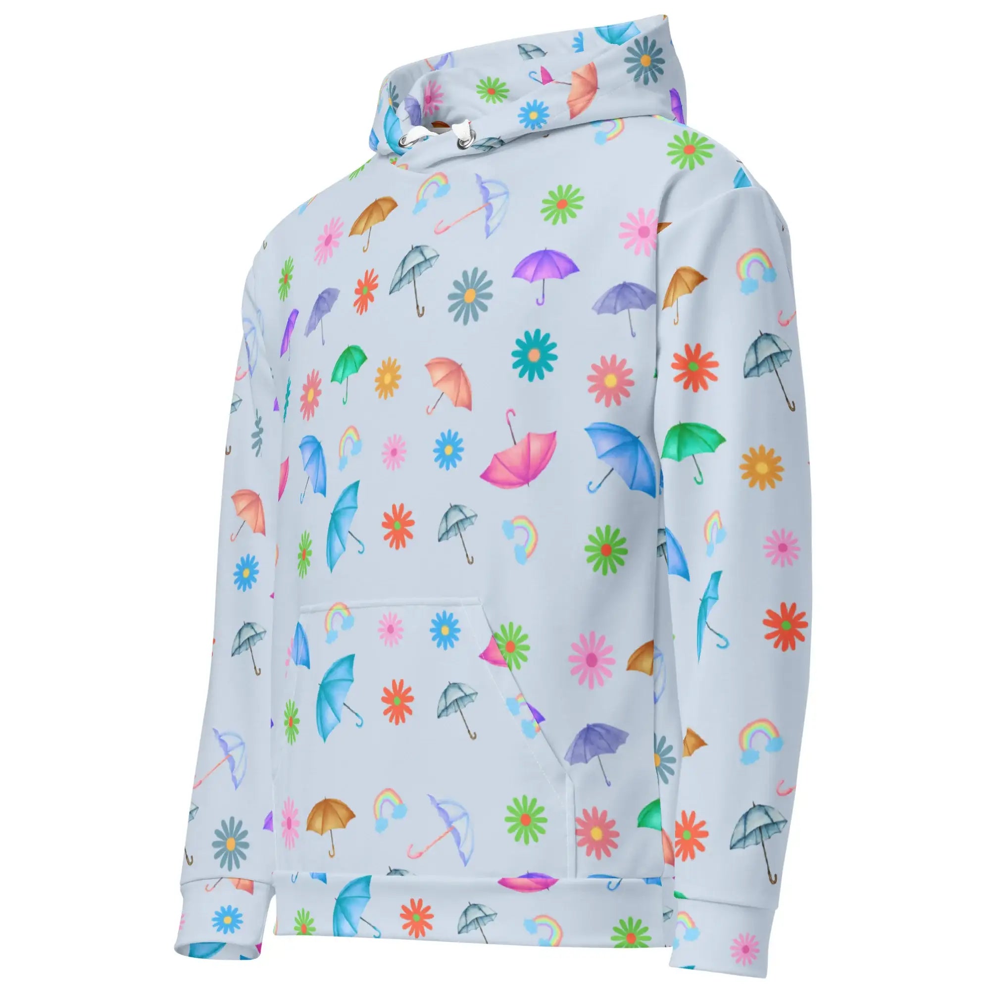 Flying Umbrella | Eco-Friendly | Premium Pattern Hoodie | TeeandTurtle | Sustainable