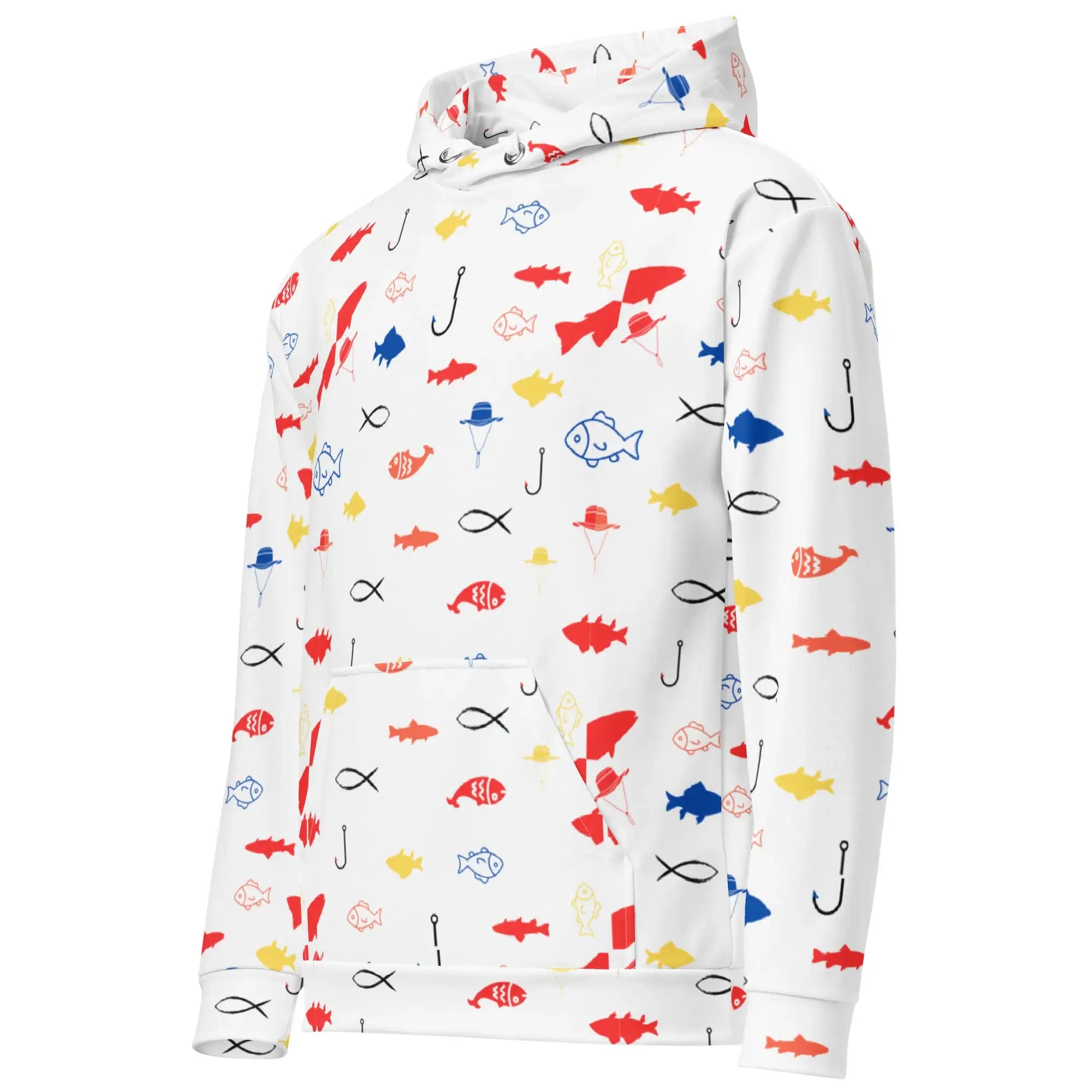 Fish Fiesta | Eco-Friendly | Premium Pattern Hoodie | TeeandTurtle | Sustainable