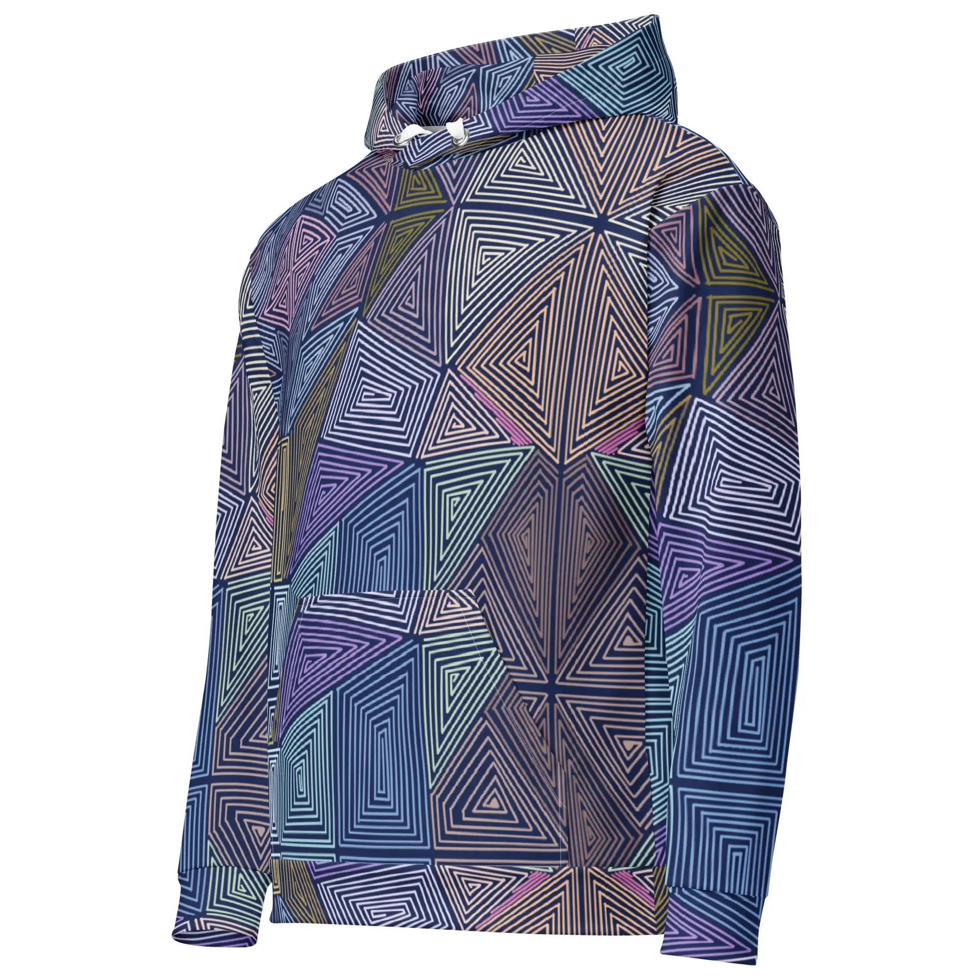 Dizzy Block | Eco-Friendly | Premium Pattern Hoodie | TeeandTurtle | Sustainable