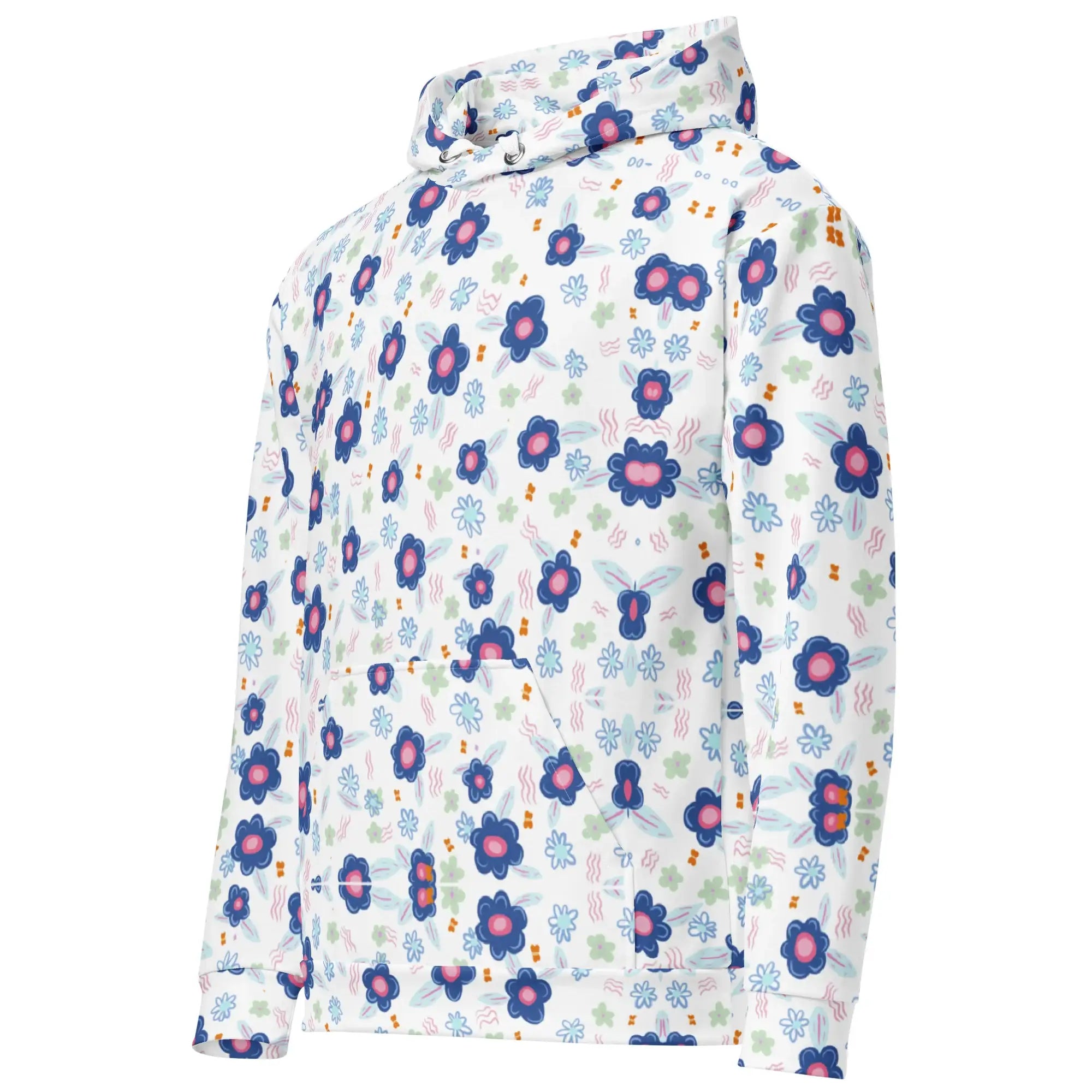 Blue Drops | Eco-Friendly | Premium Pattern Hoodie | TeeandTurtle | Sustainable