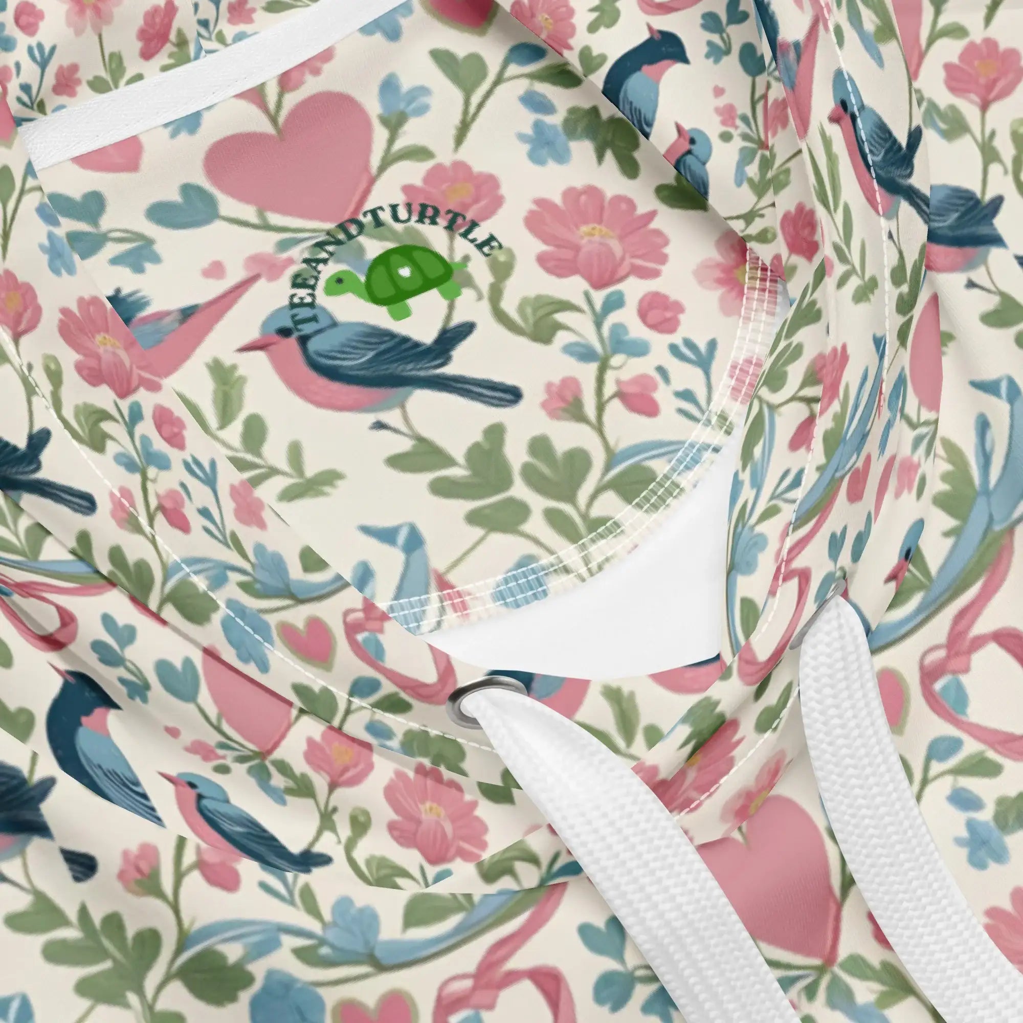 Birds Garden | Eco-Friendly | Premium Pattern Hoodie | TeeandTurtle | Sustainable