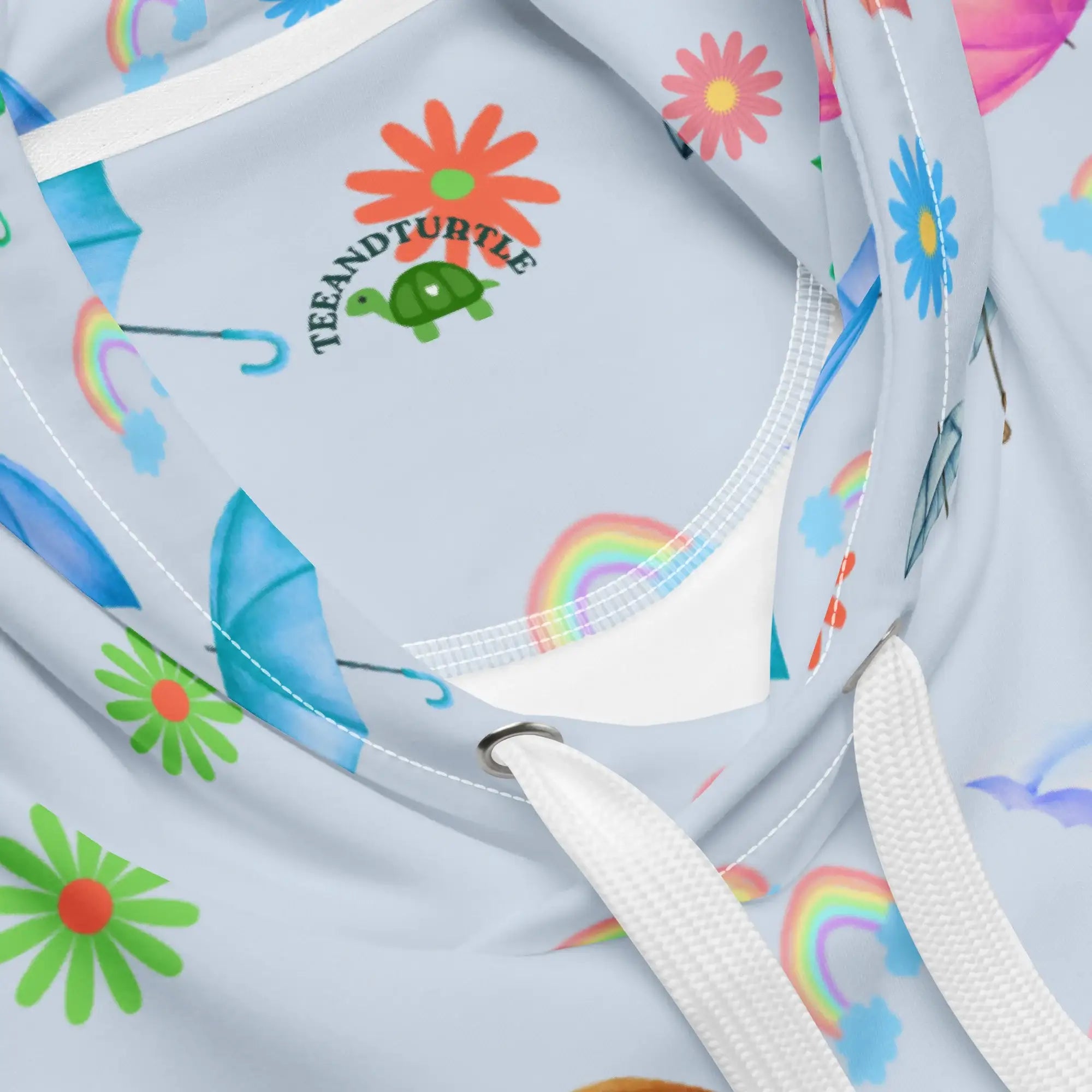 Flying Umbrella | Eco-Friendly | Premium Pattern Hoodie | TeeandTurtle | Sustainable