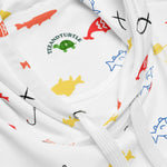 Fish Fiesta | Eco-Friendly | Premium Pattern Hoodie | TeeandTurtle | Sustainable