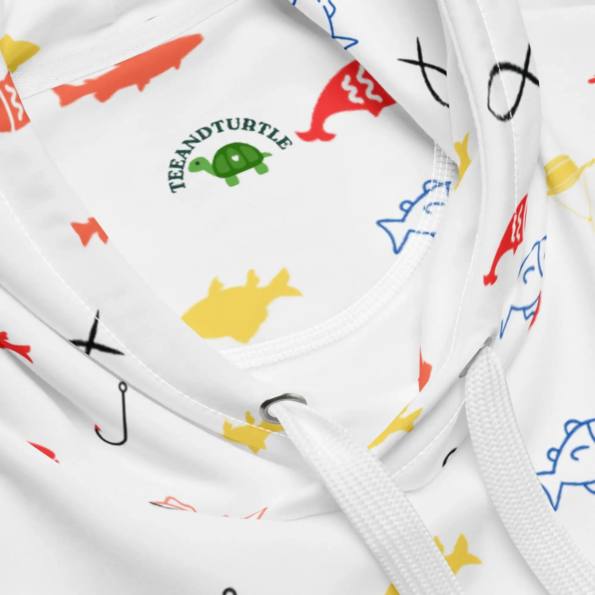 Fish Fiesta | Eco-Friendly | Premium Pattern Hoodie | TeeandTurtle | Sustainable