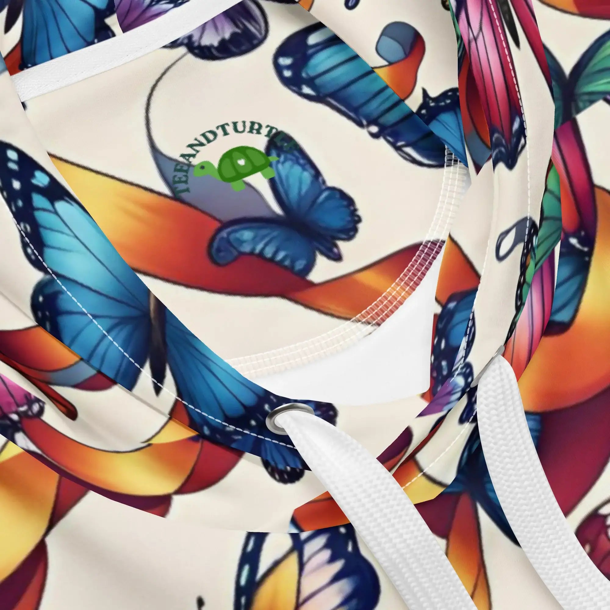 Butterfly Party | Eco-Friendly | Premium Pattern Hoodie | TeeandTurtle | Sustainable