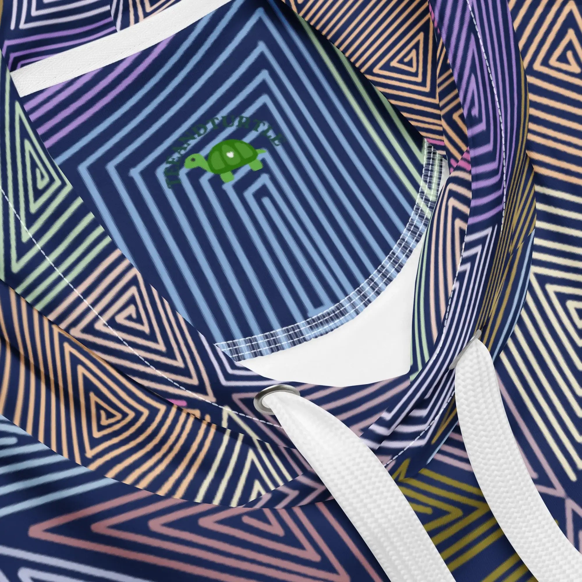 Dizzy Block | Eco-Friendly | Premium Pattern Hoodie | TeeandTurtle | Sustainable