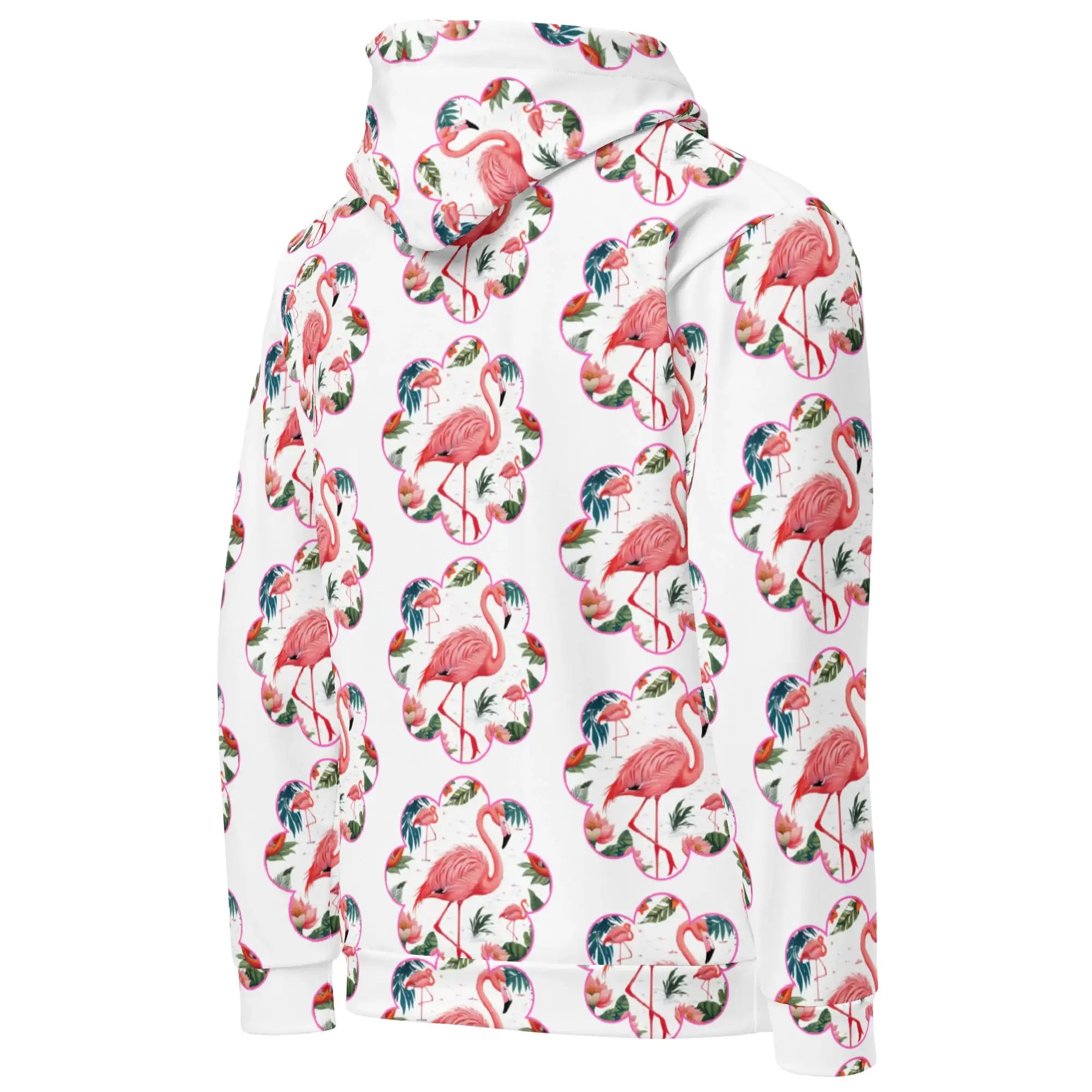 Flamingos | Eco-Friendly | Premium Pattern Hoodie | TeeandTurtle | Sustainable