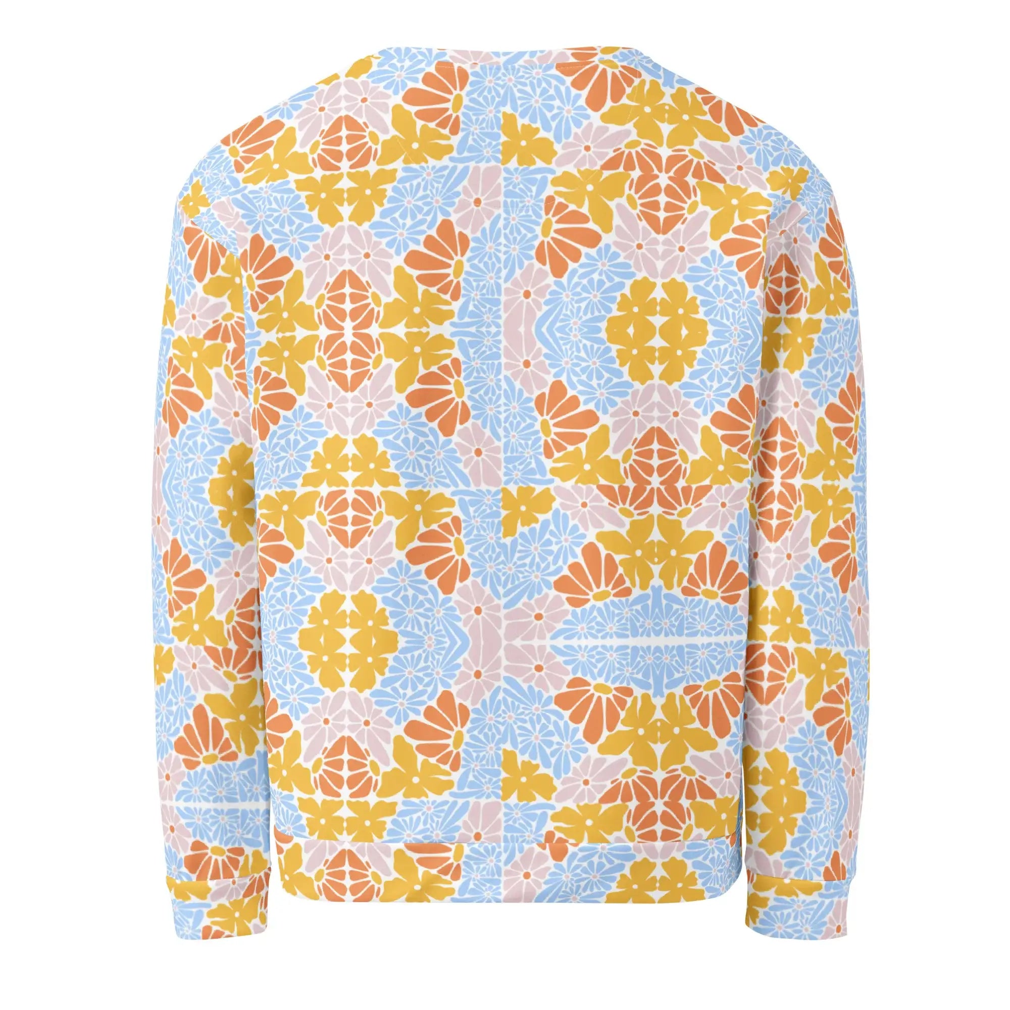 Florosent Bright Flowers | Eco-Friendly | Premium Pattern Sweatshirt | TeeandTurtle | Sustainable